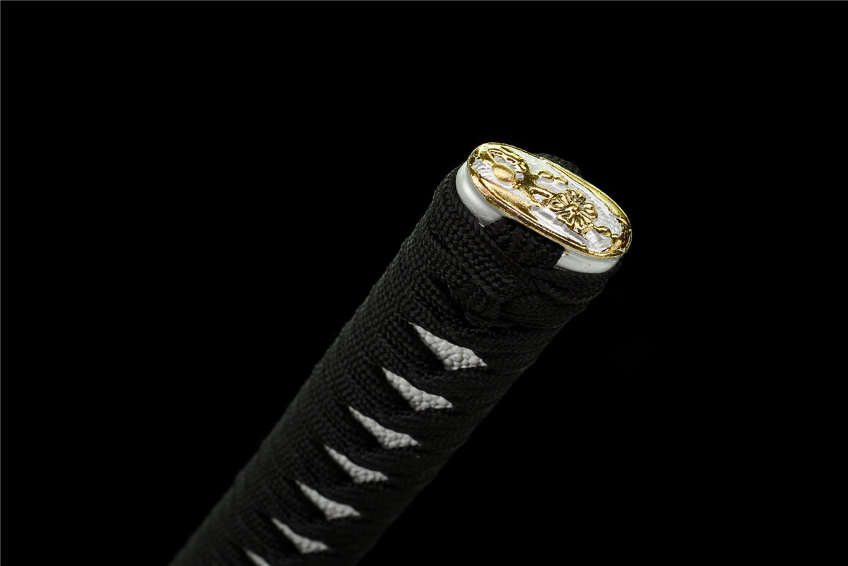 BLACKDRGN Katana – Vikstål med sten mönster