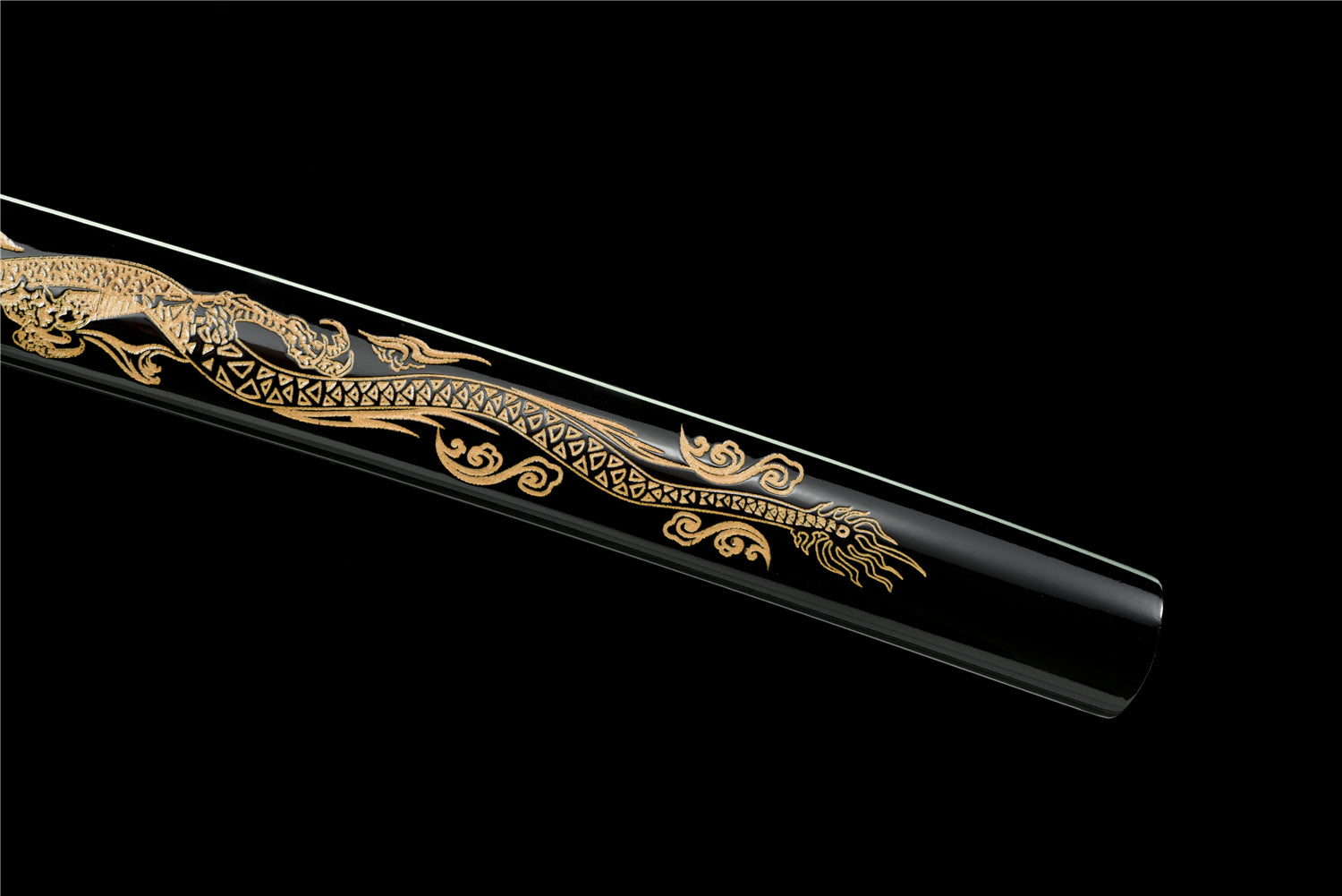 BLACKDRGN Katana – Vikstål med sten mönster
