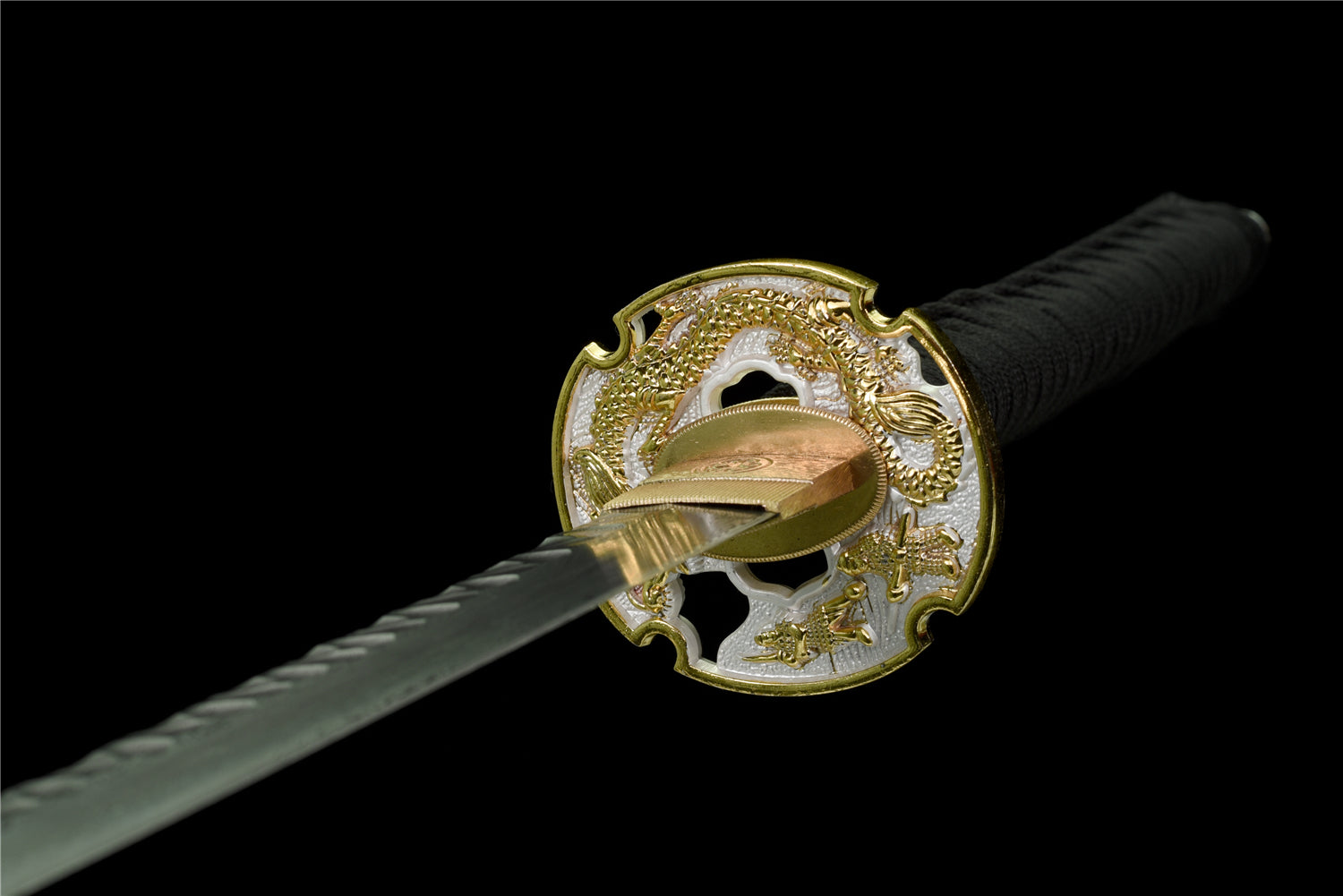 BLACKDRGN Katana – Vikstål med sten mönster