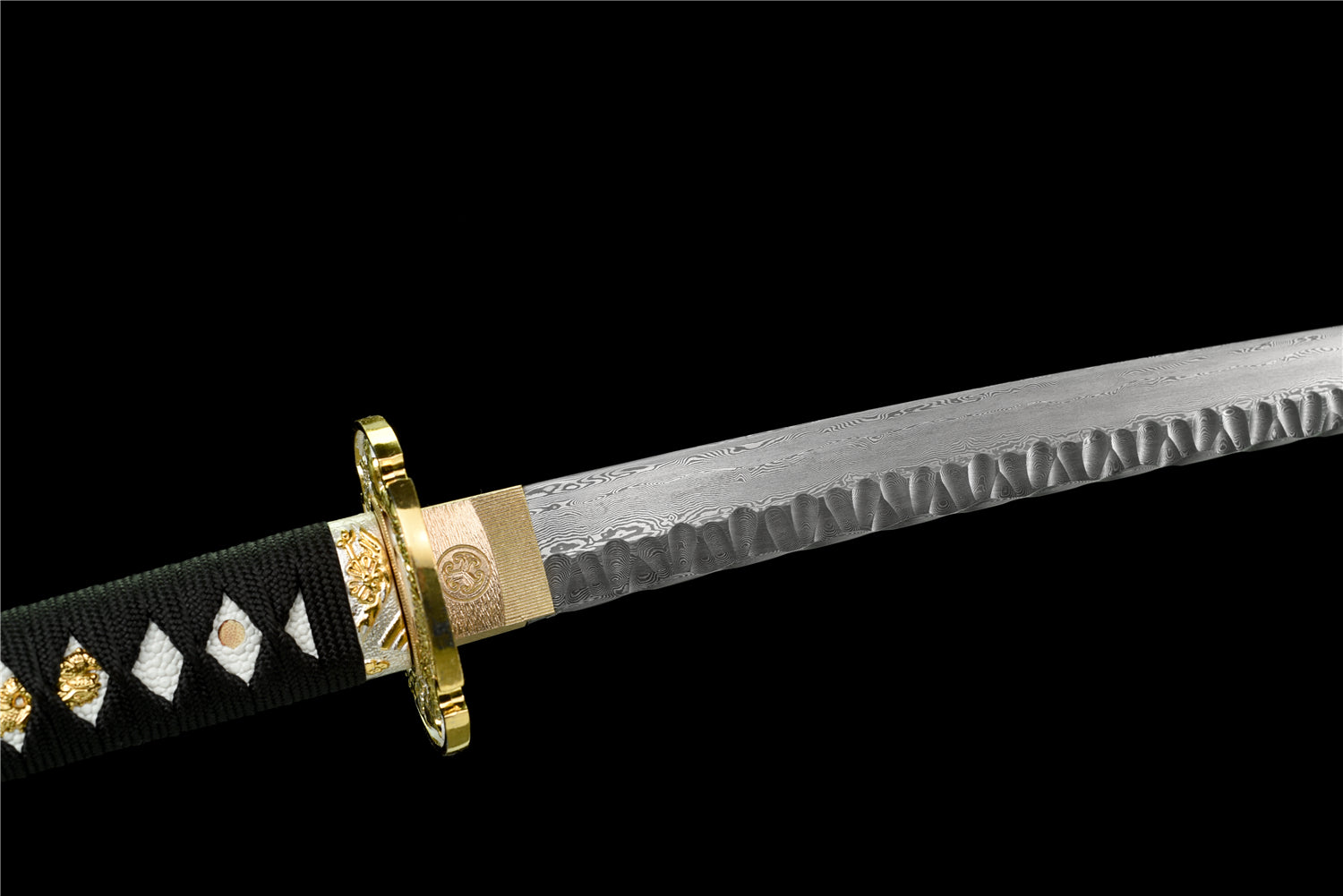 BLACKDRGN Katana – Vikstål med sten mönster