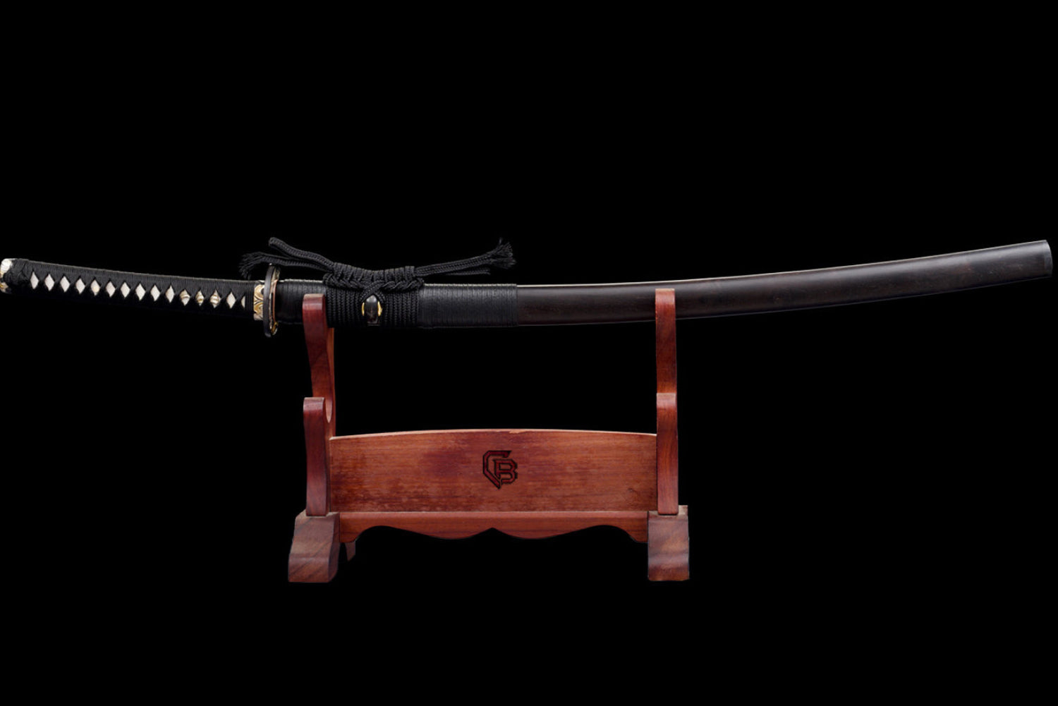 E-DNA Katana - Handgjort Samurajsvärd i T10-stål - Hitatsura Hamon