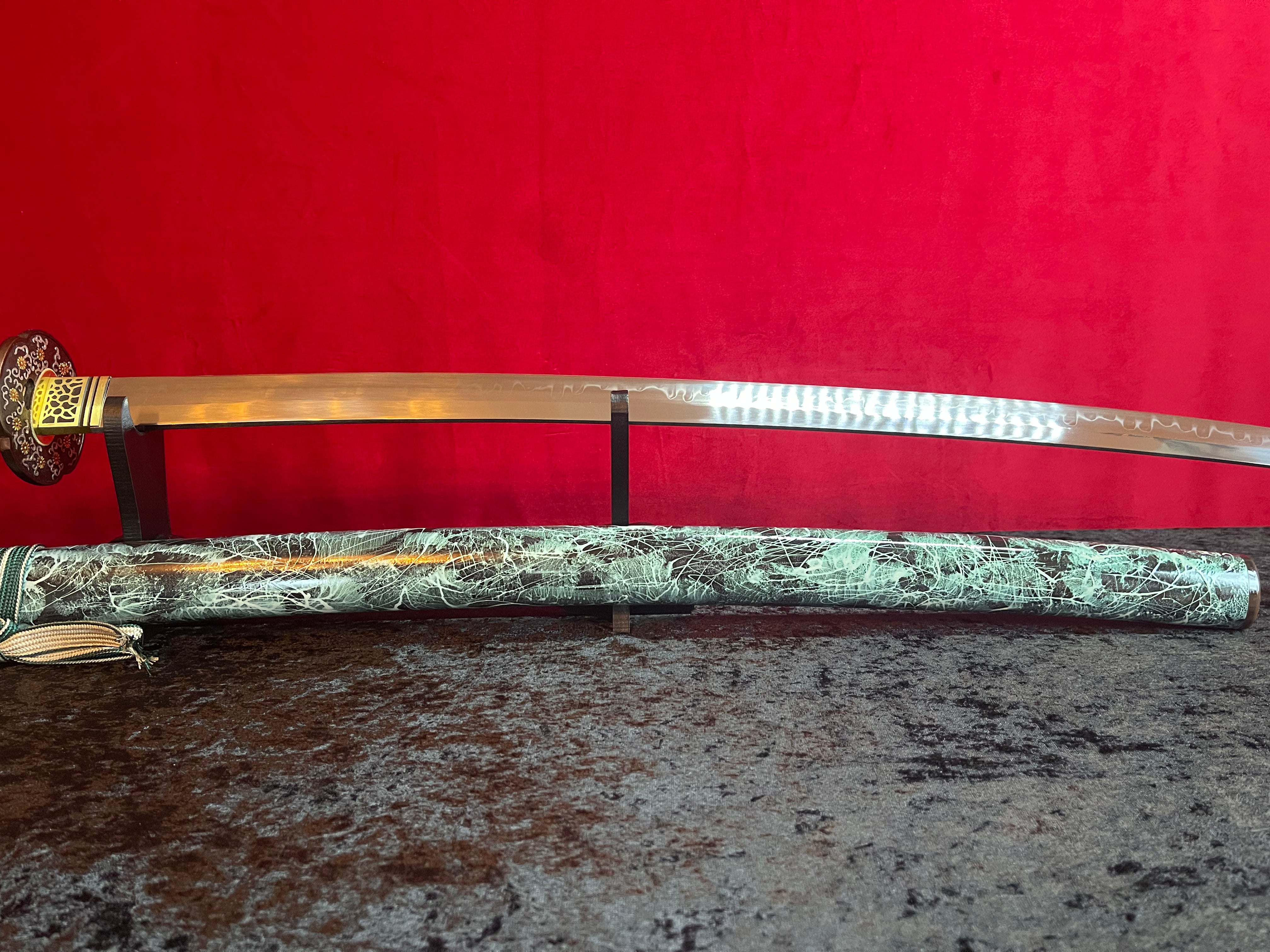 Green Goblin Katana - Handmade Samurai Sword in T10 Steel