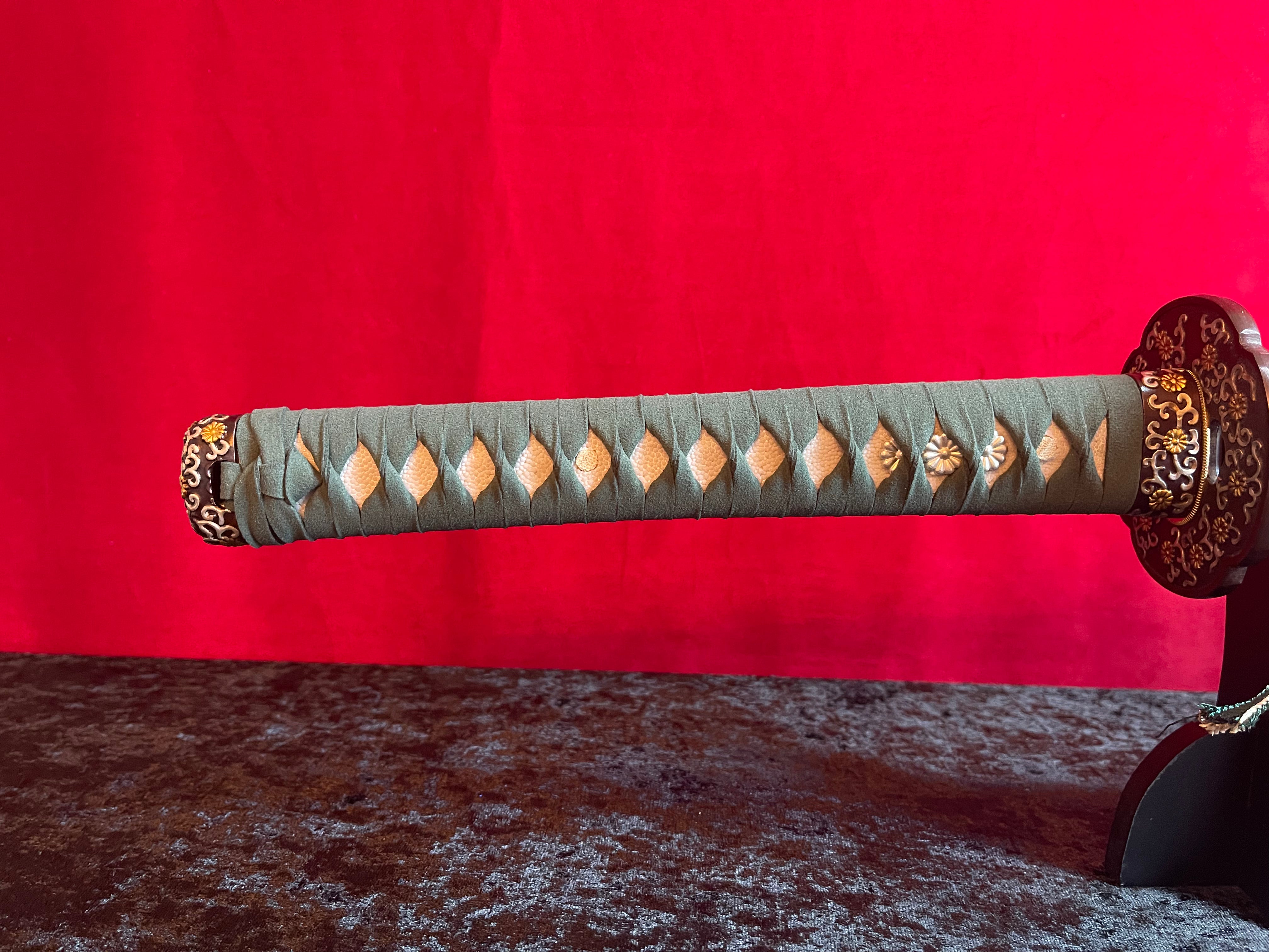 Green Goblin Katana - Handmade Samurai Sword in T10 Steel