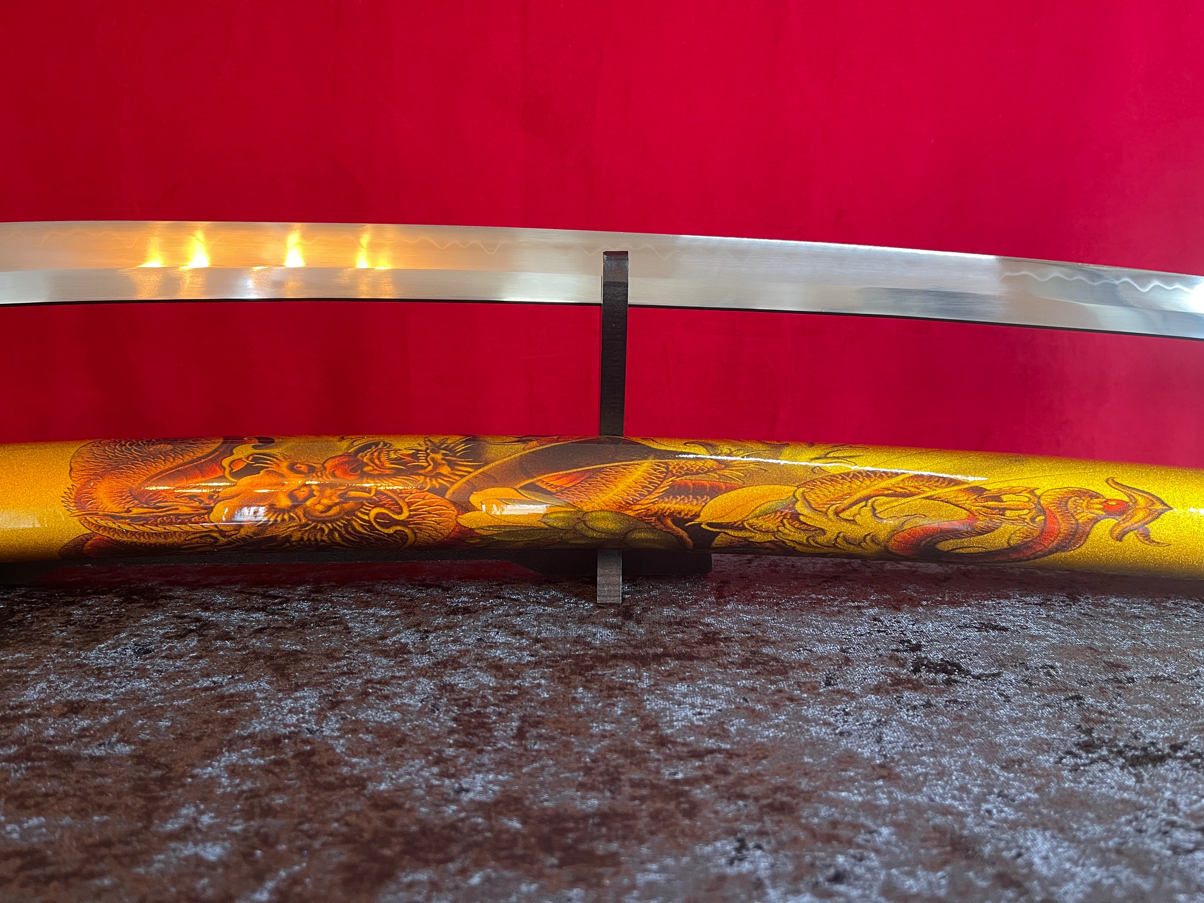 Golden Dragon Katana