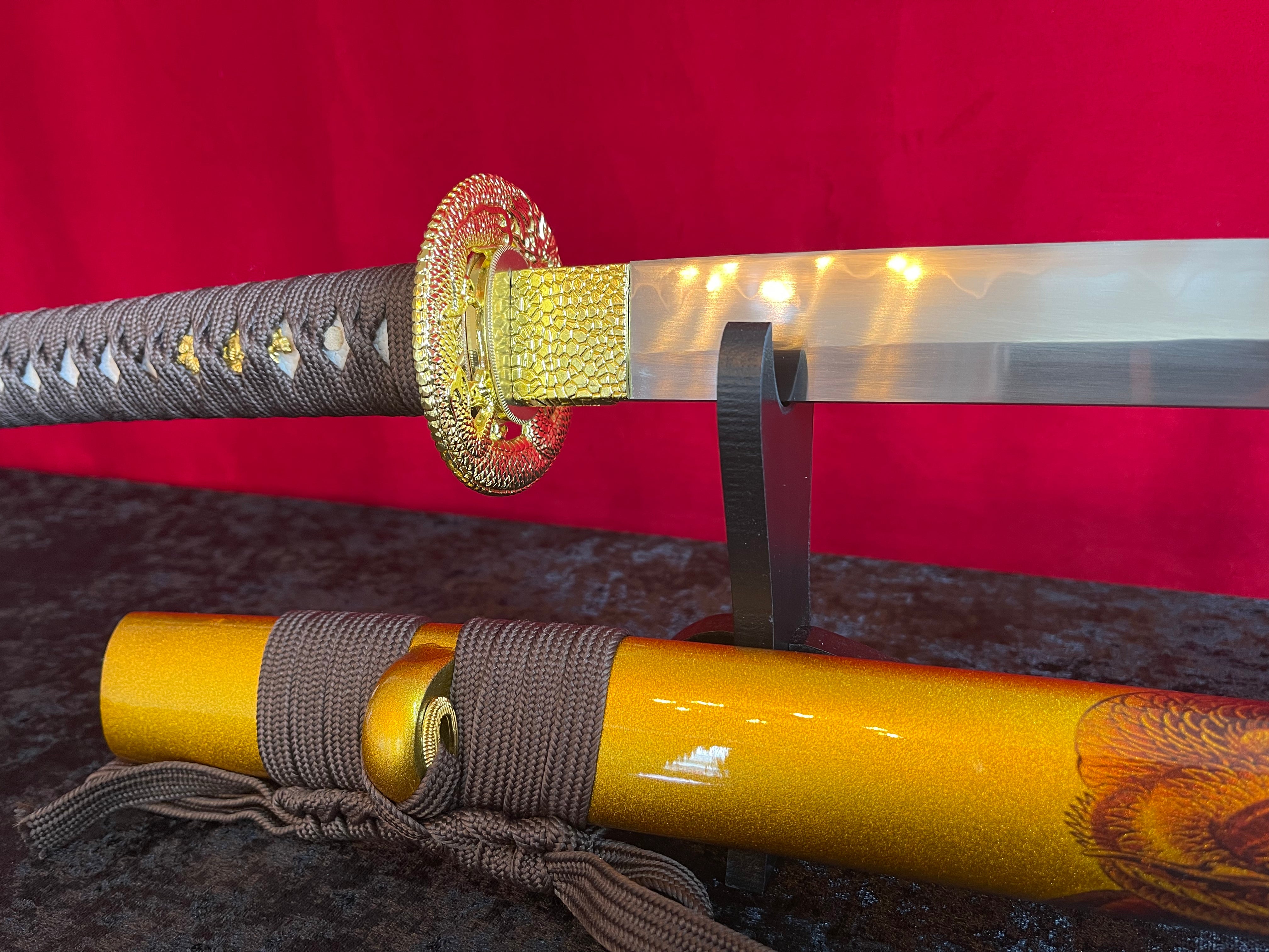 Golden Dragon Katana