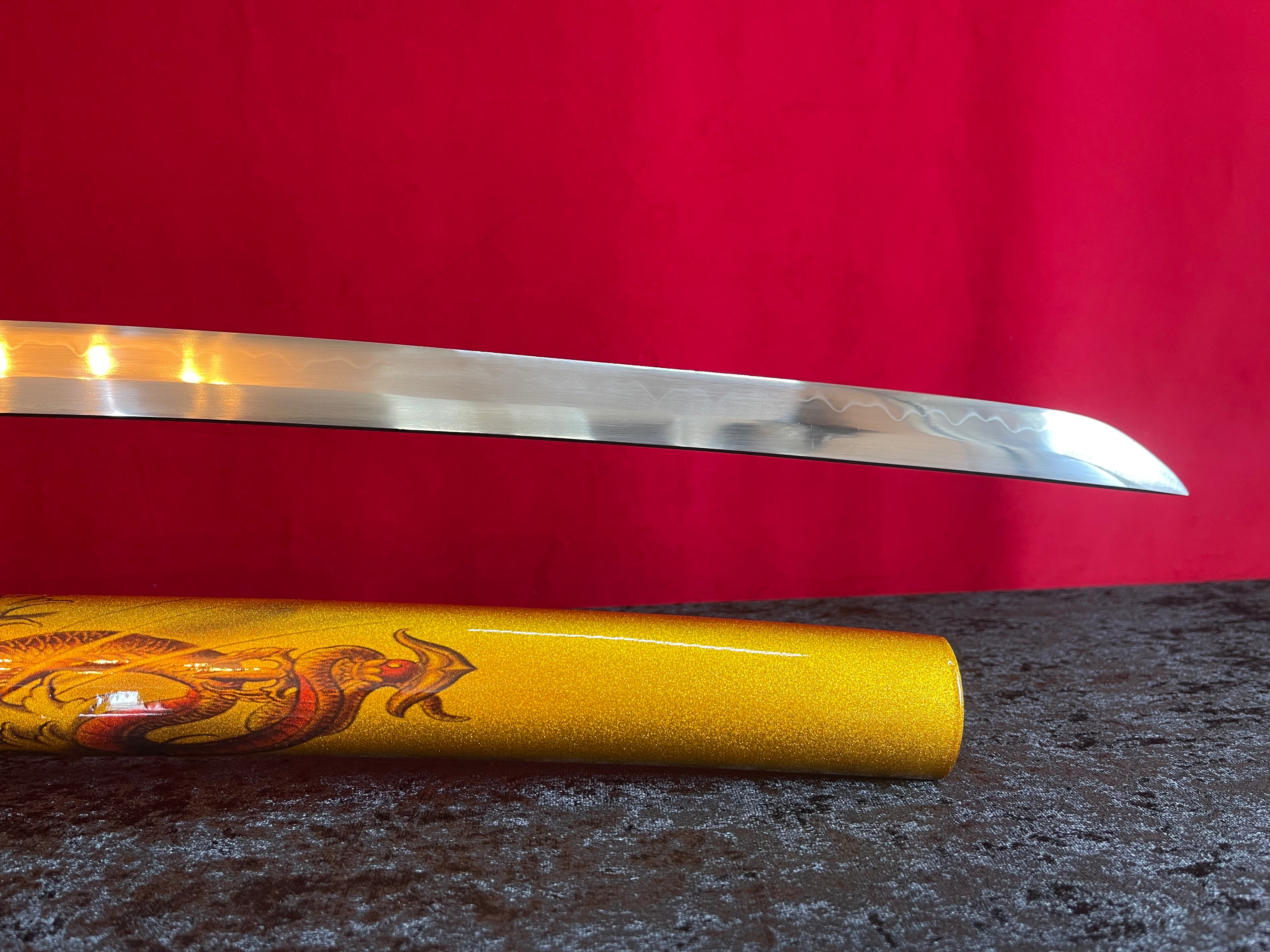 Golden Dragon Katana