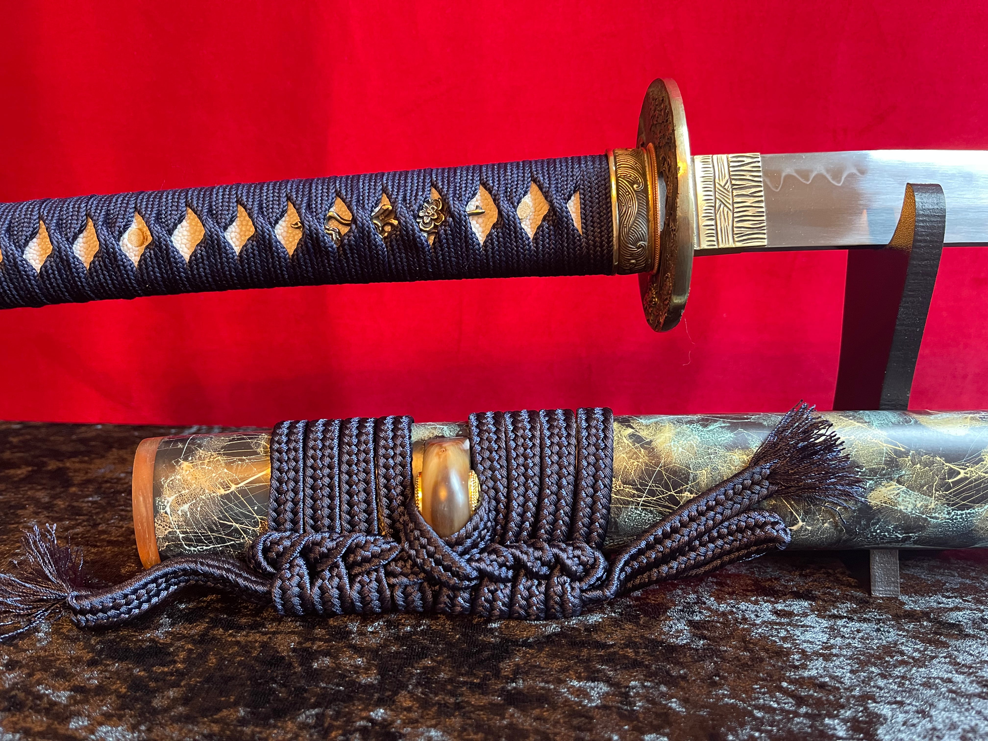 Yoru no Kumo Katana - Handmade Samurai Sword in T10 Steel