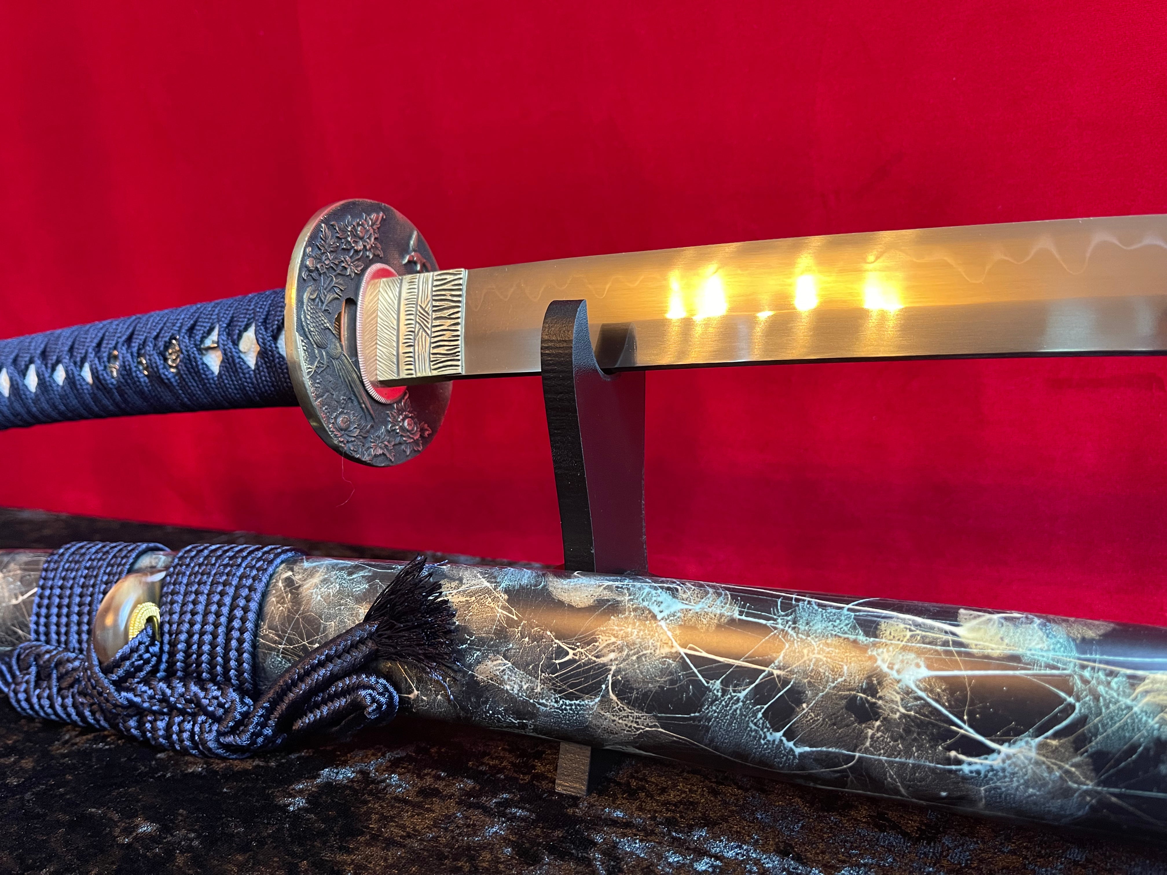 Yoru no Kumo Katana - Handmade Samurai Sword in T10 Steel