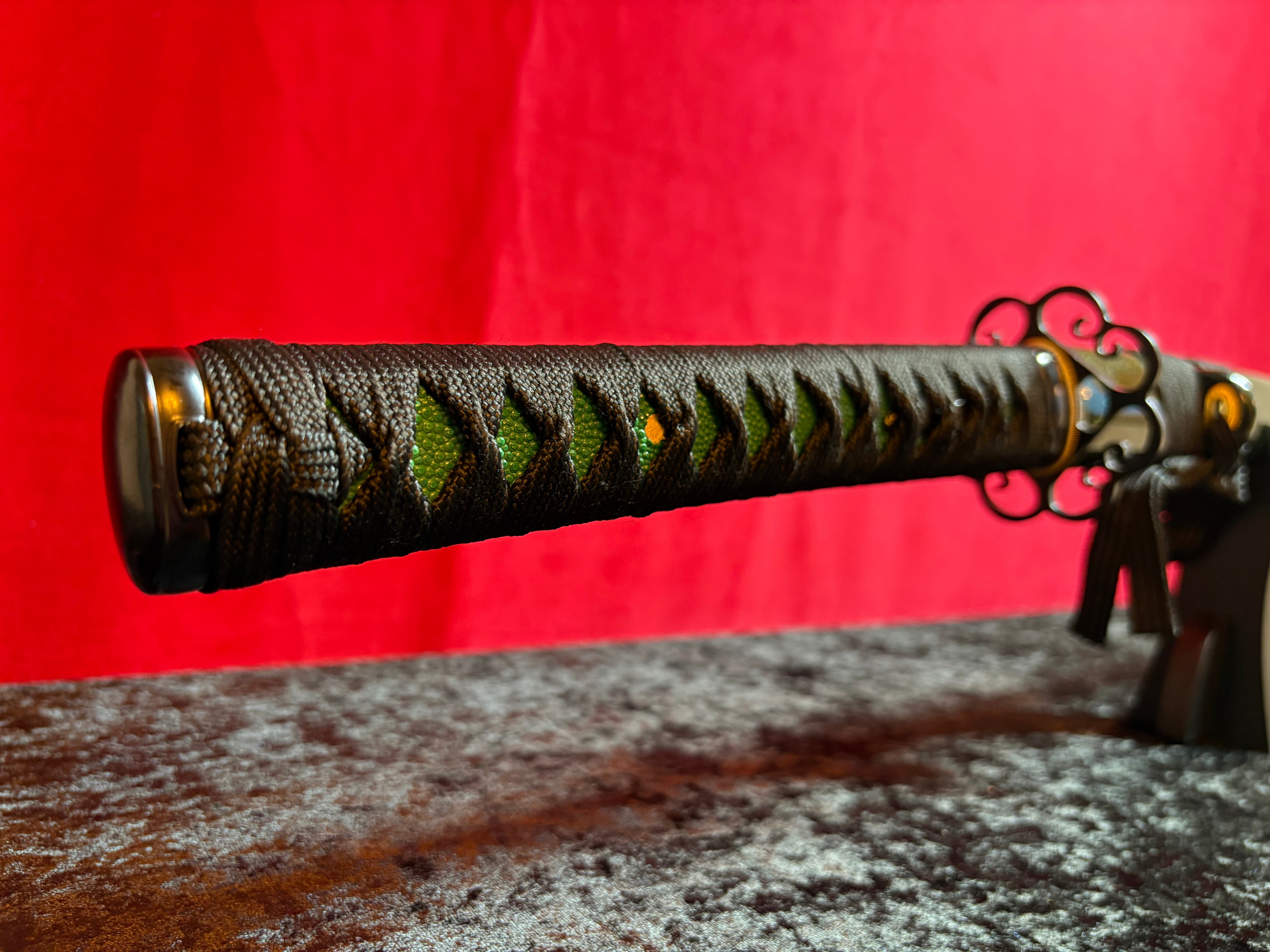 Emerald Forest Katana - Handgjort Samurajsvärd i T10-stål