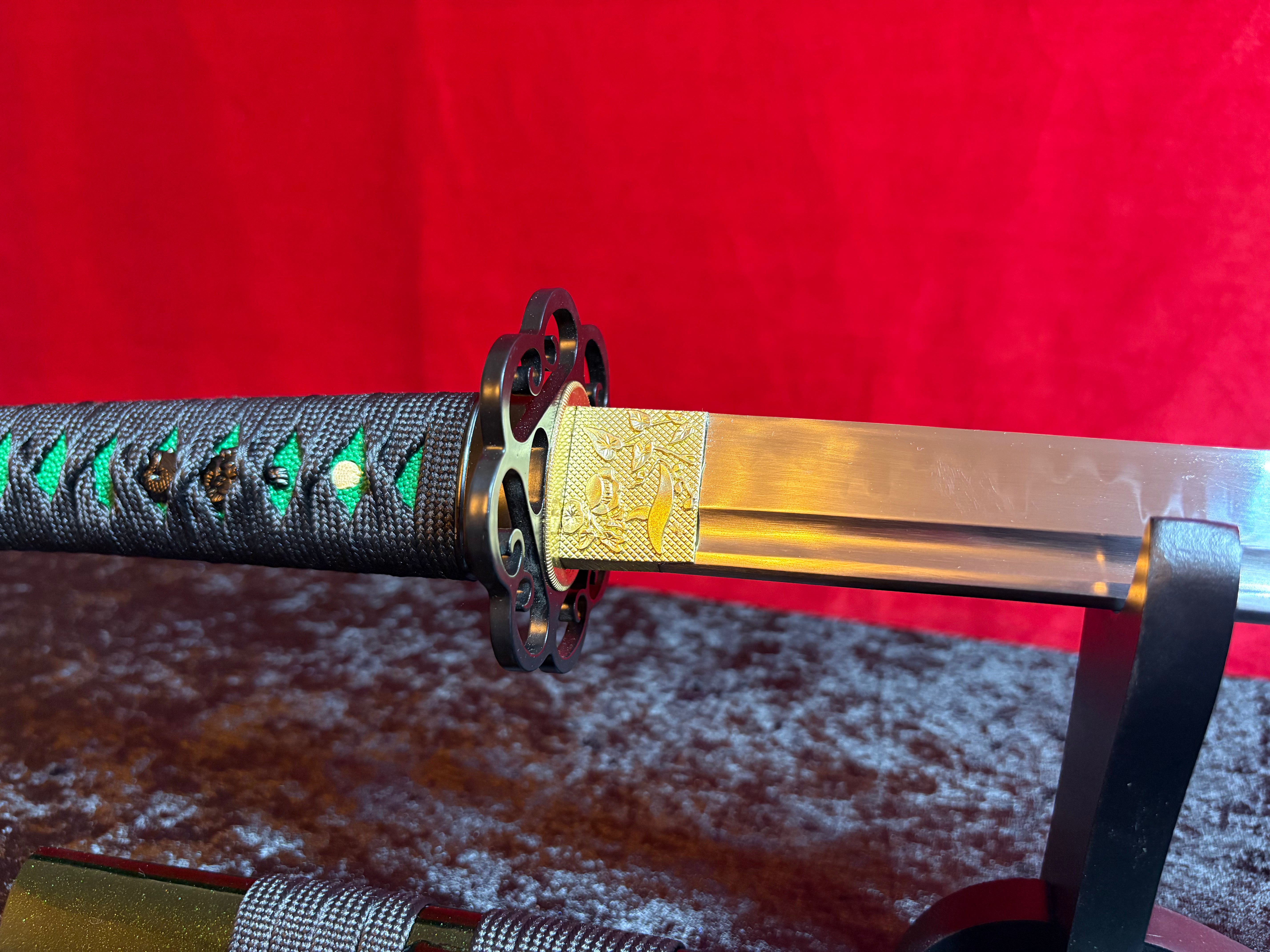 Emerald Forest Katana - Handgjort Samurajsvärd i T10-stål