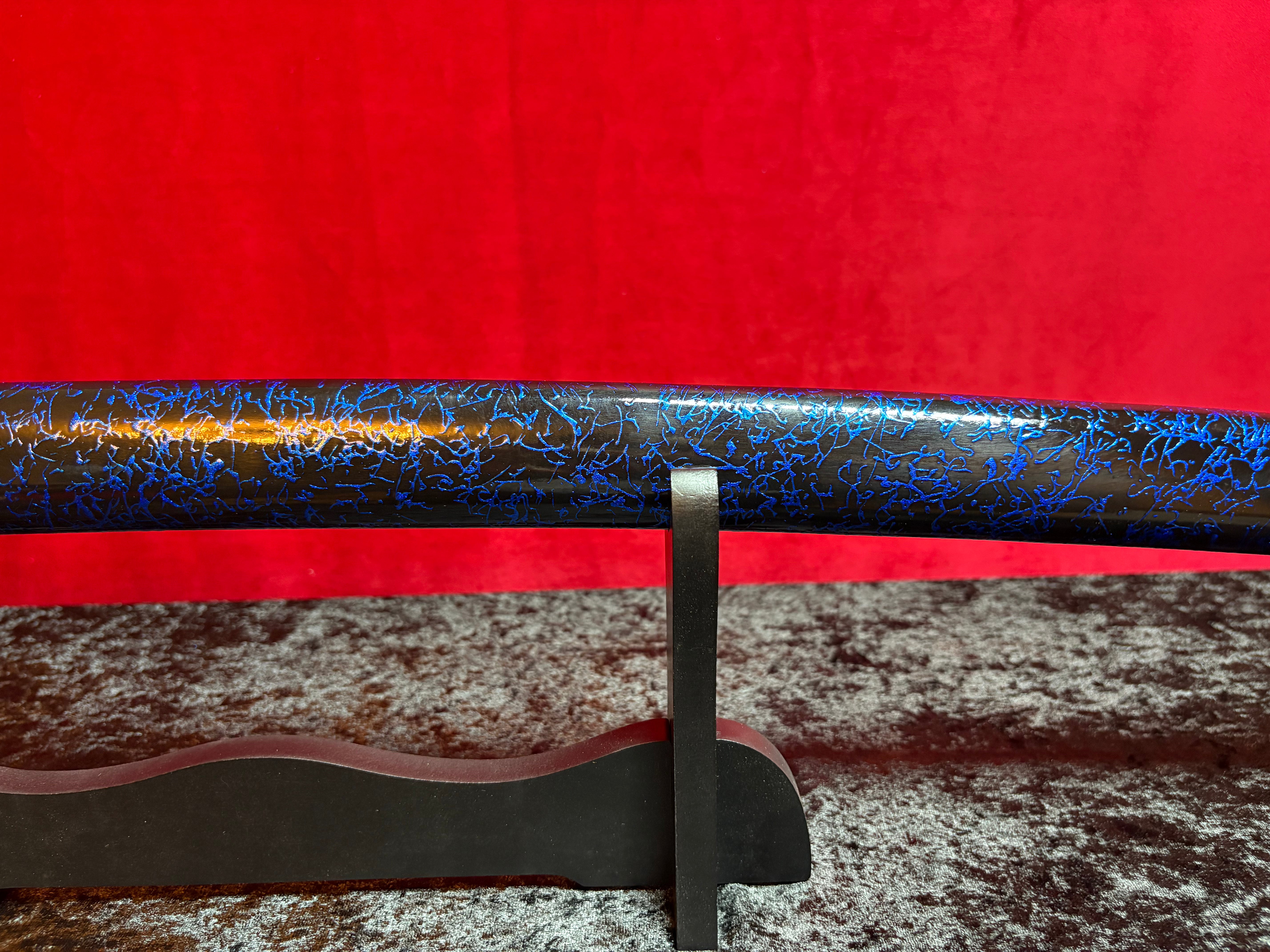 Blue Vein Katana - Handmade Samurai Sword in T10 Steel