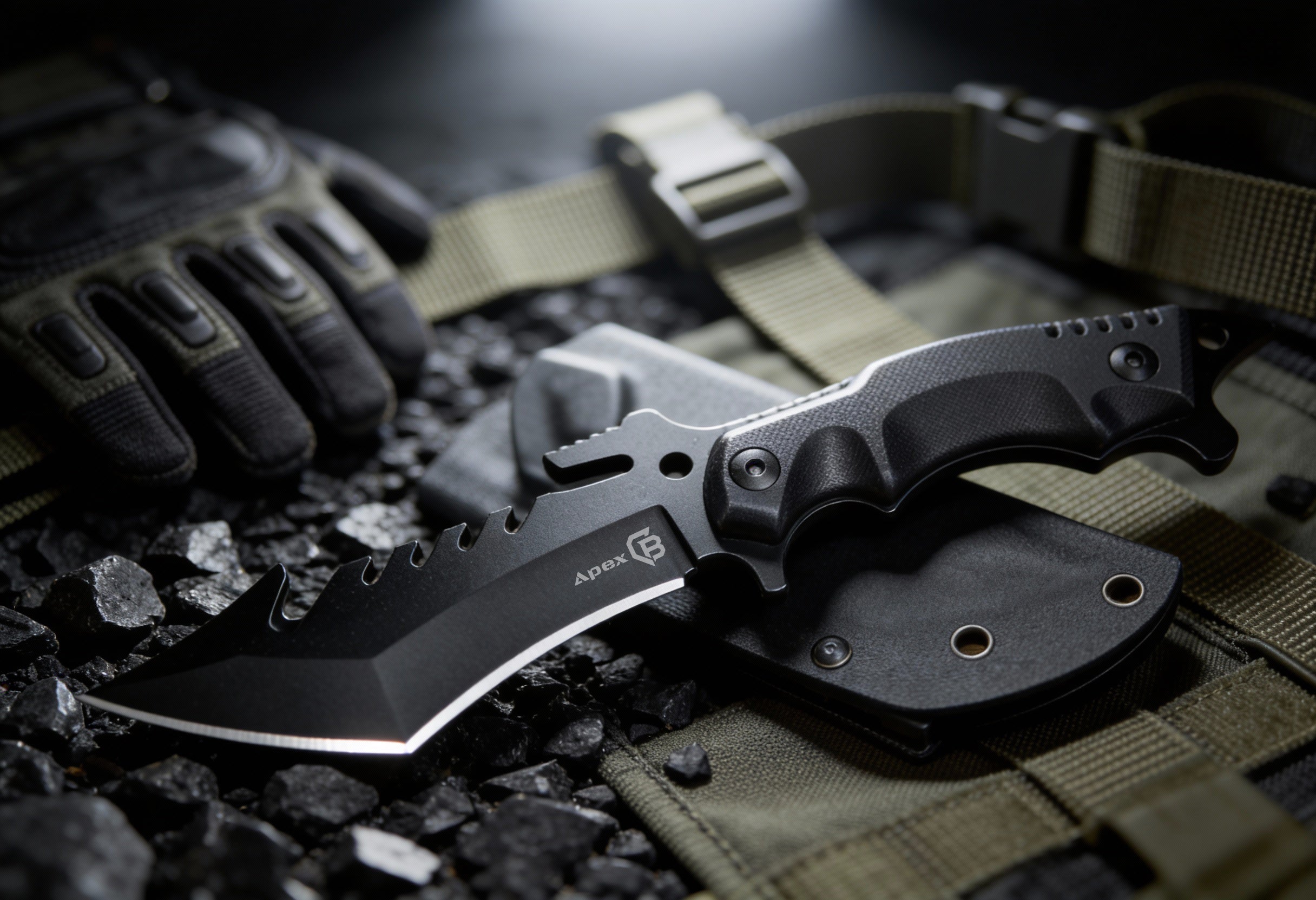 Apex Tactical Knife – Fixed blade knife in 420HC