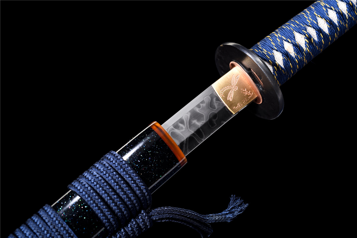 Beautiful Pain Katana – Handgjord T10-klinga med Hitatsura Hamon