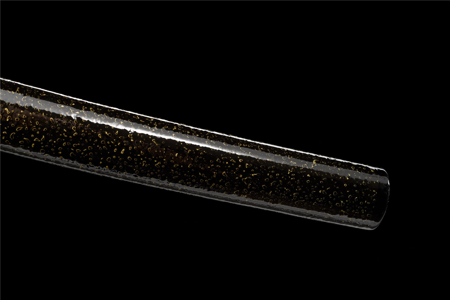 Black Water Katana - T10-stål med splash hamon & stone pattern