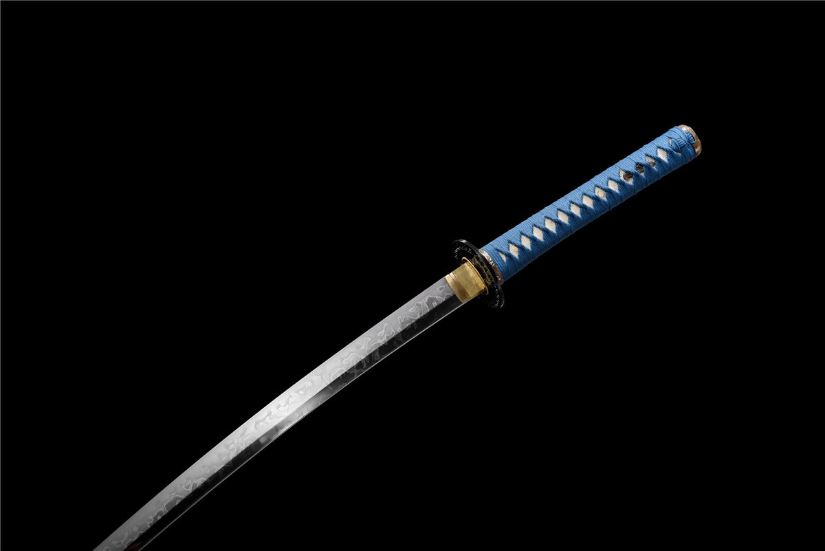 Blue Sky Katana – T10-stål med Hitatsura Hamon