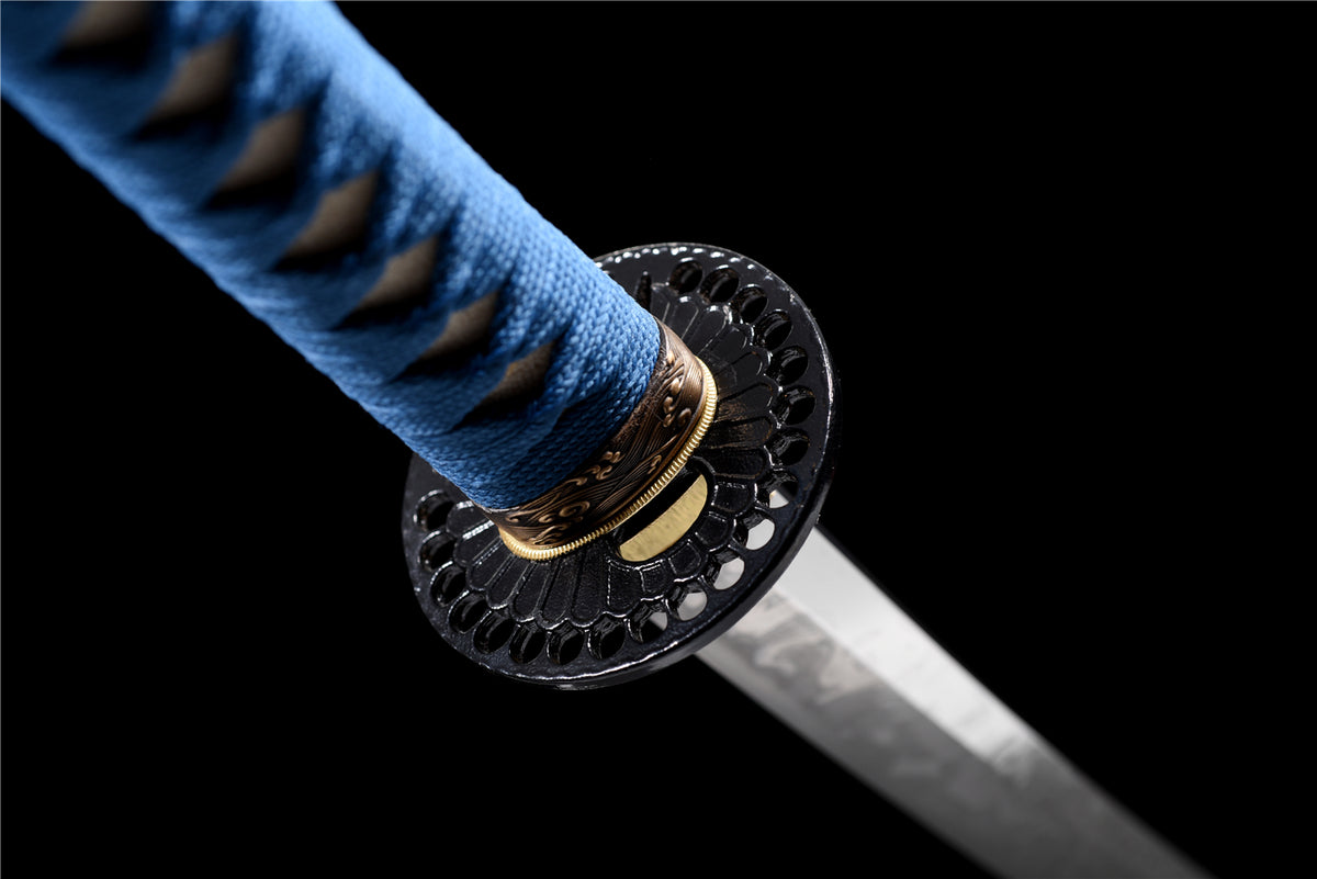 Blue Sky Katana – T10-stål med Hitatsura Hamon
