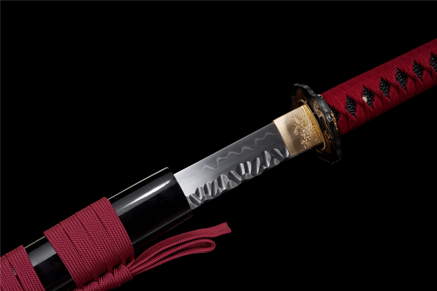 Code Red Katana - Handmade Katana in T10 Steel - Stone Pattern