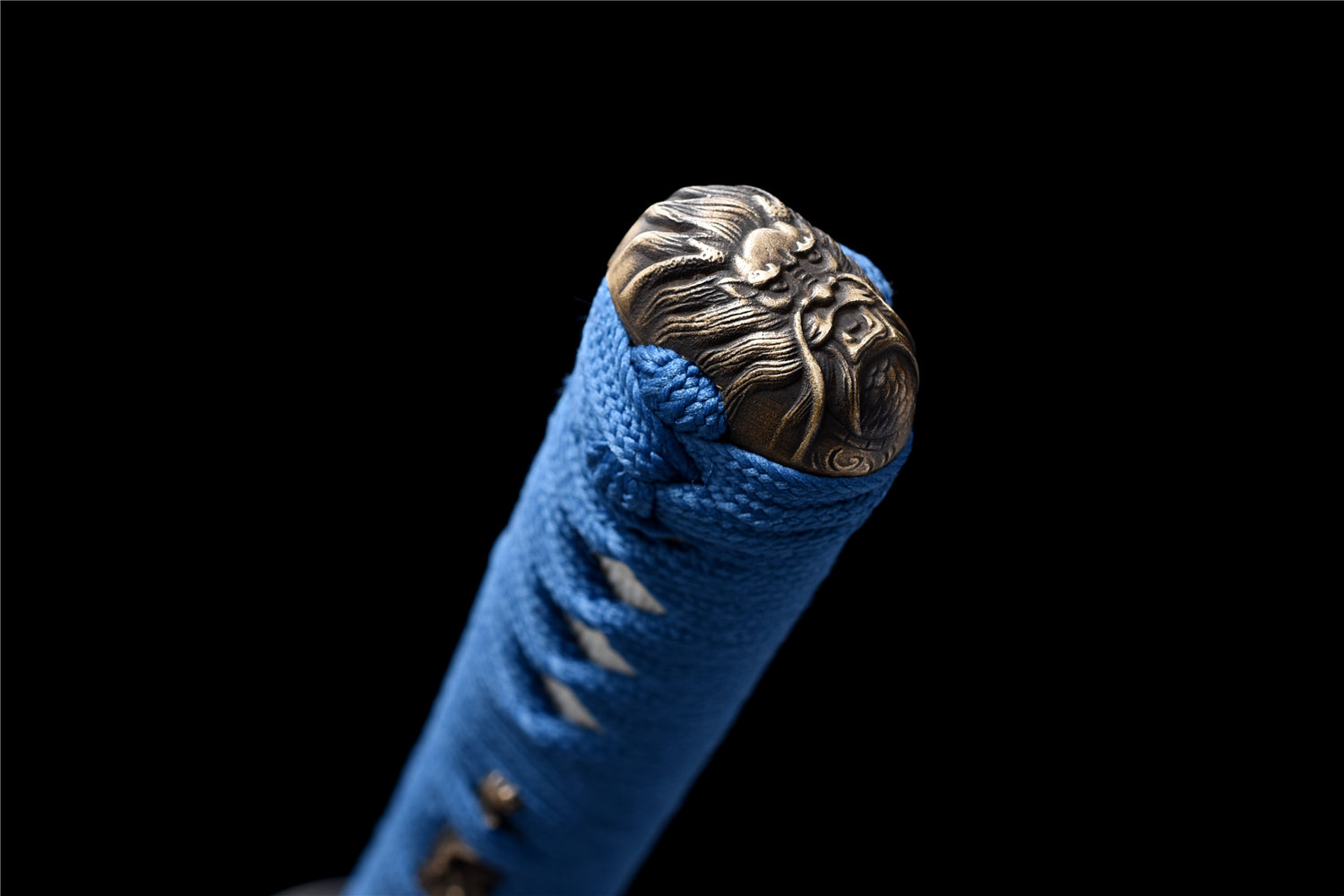 Cold Blood Katana – Blå & Röd Klinga I T10 Stål