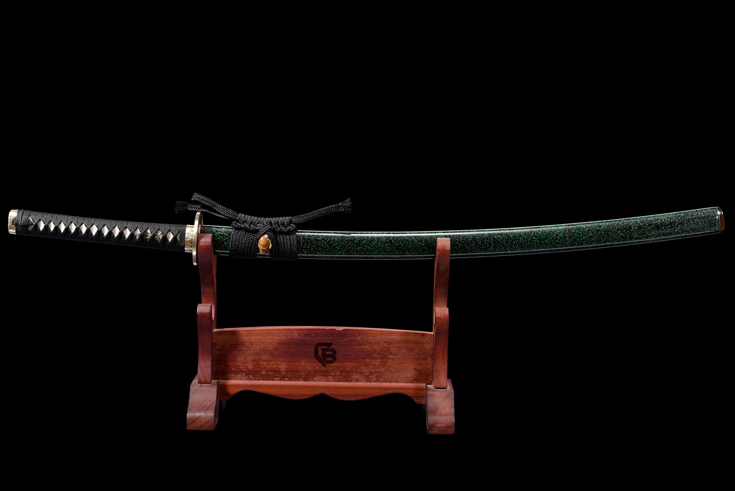 Deep Forest Katana – Clay-Hardened T10 with Three-Tone Finish