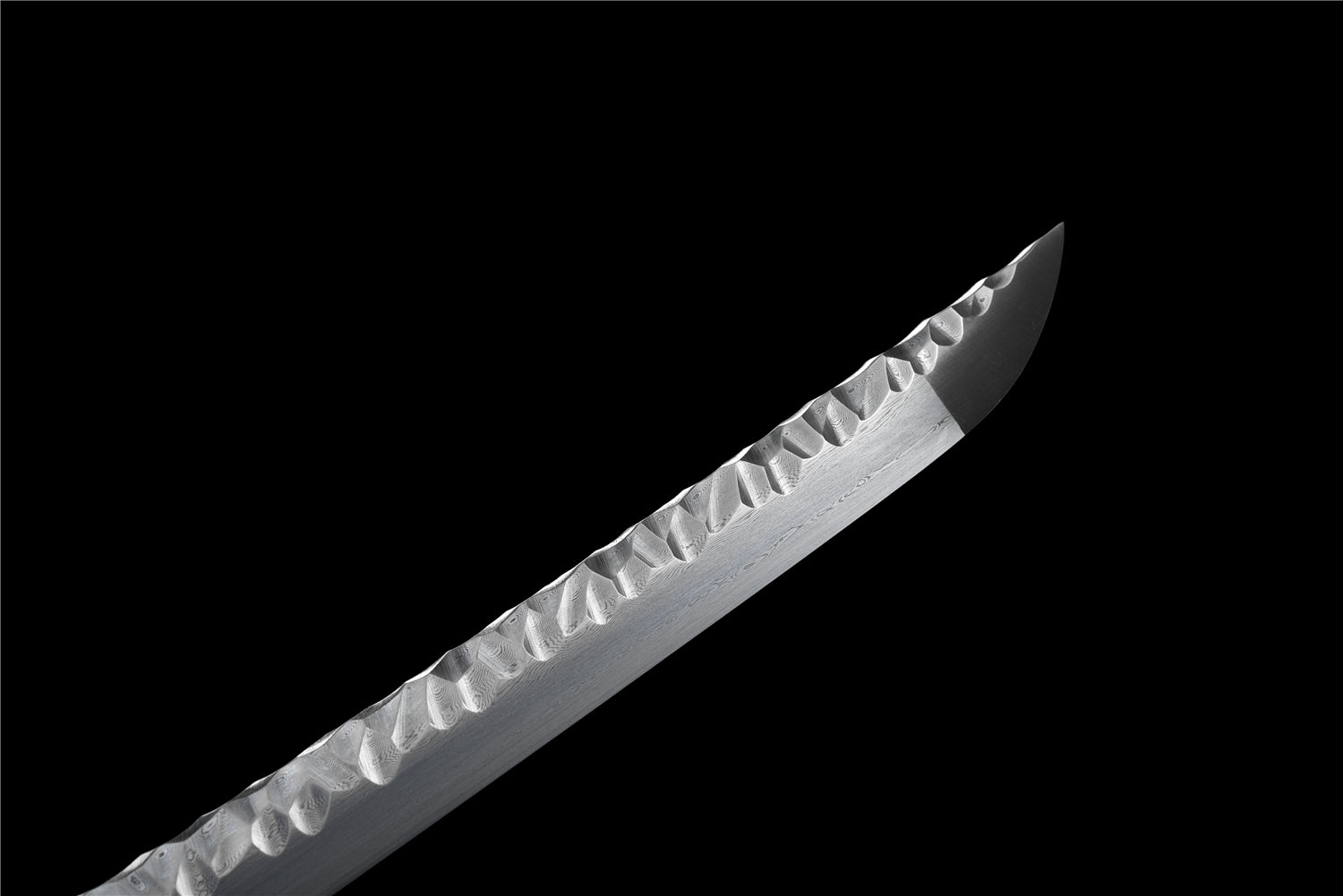 Dragon X Katana – Folded steel with stone pattern