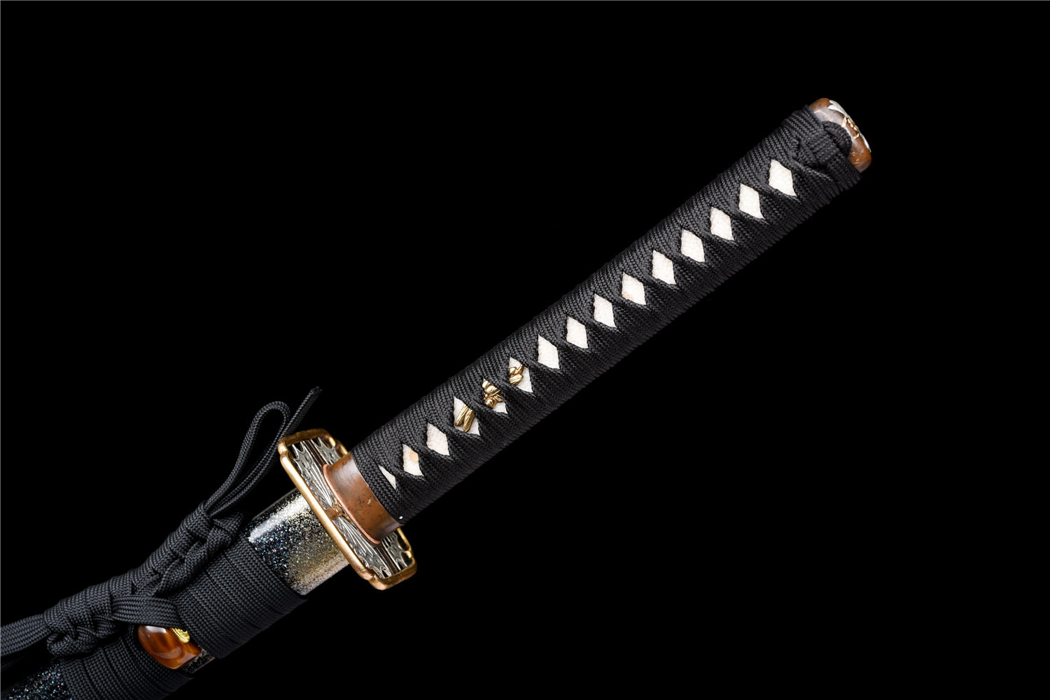 Dragonfly Katana – Handgjord katana med X-hamon & glittrande saya