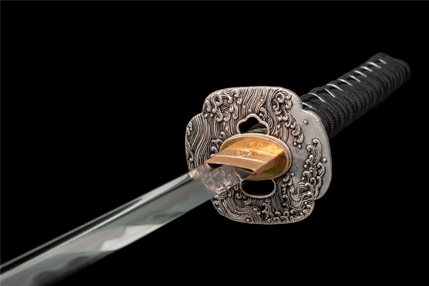 Flow Katana – Tre-delad Sanmai med T10 och Vikstål med Bohi