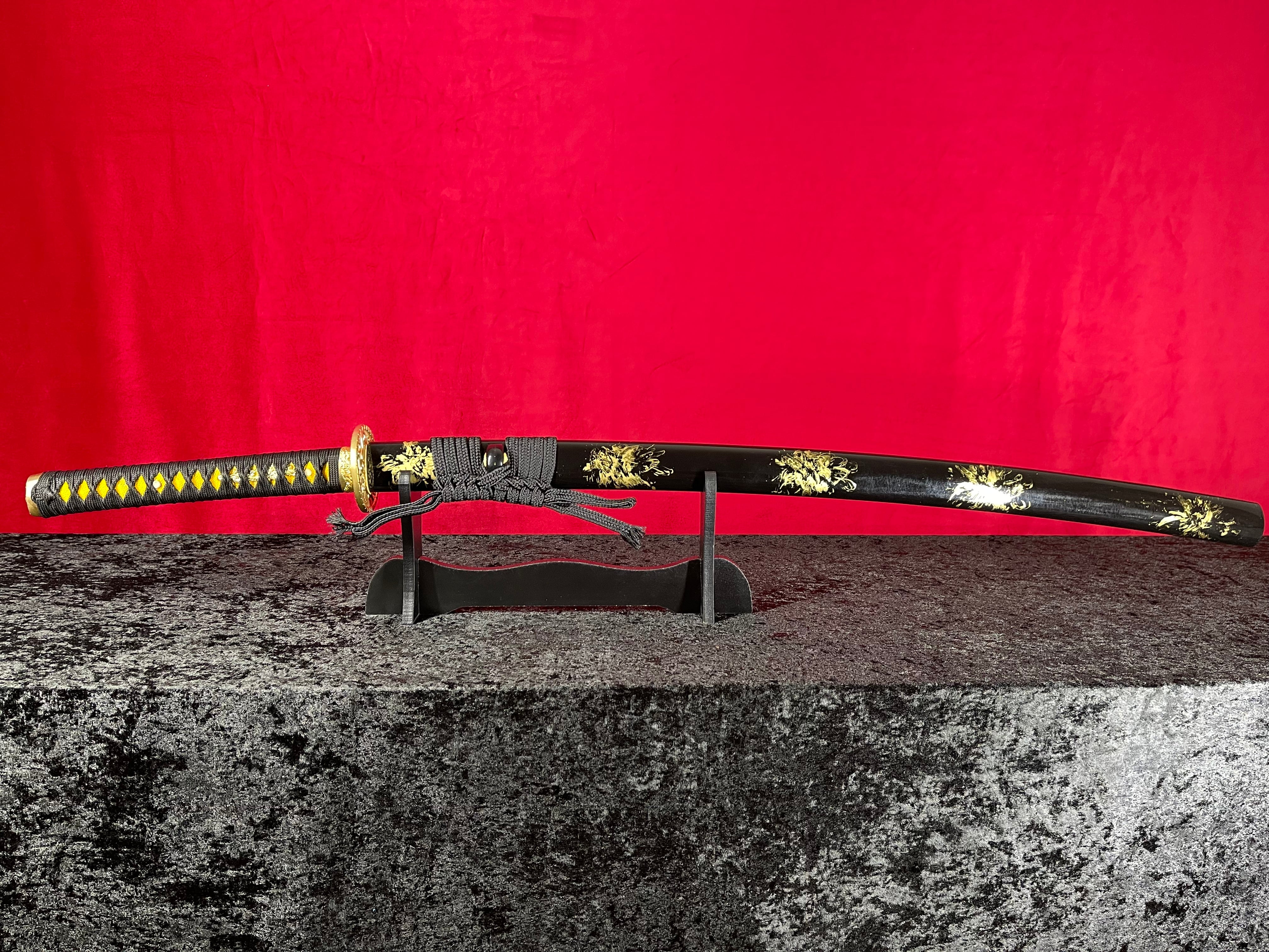 Golden Venum Katana - Handgjort Samurajsvärd i T10-stål