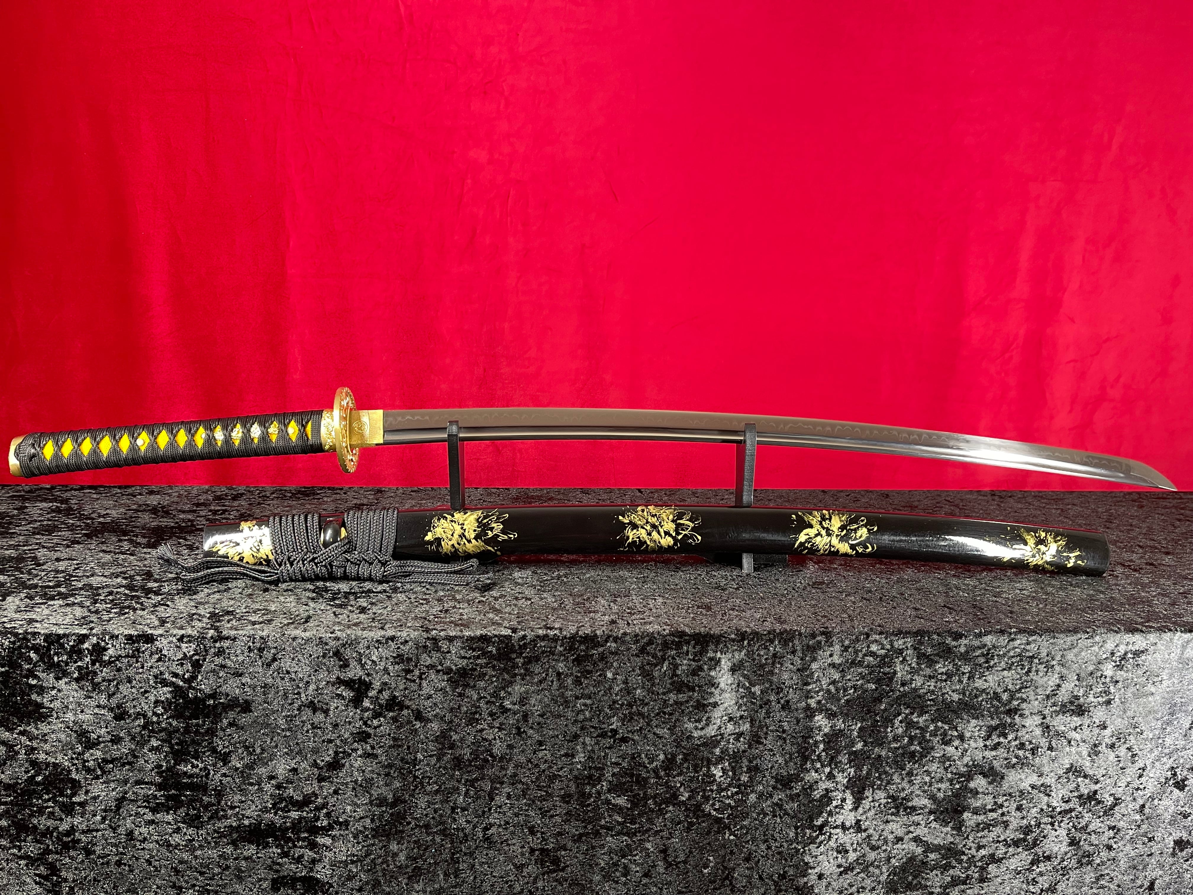 Golden Venum Katana - Handgjort Samurajsvärd i T10-stål