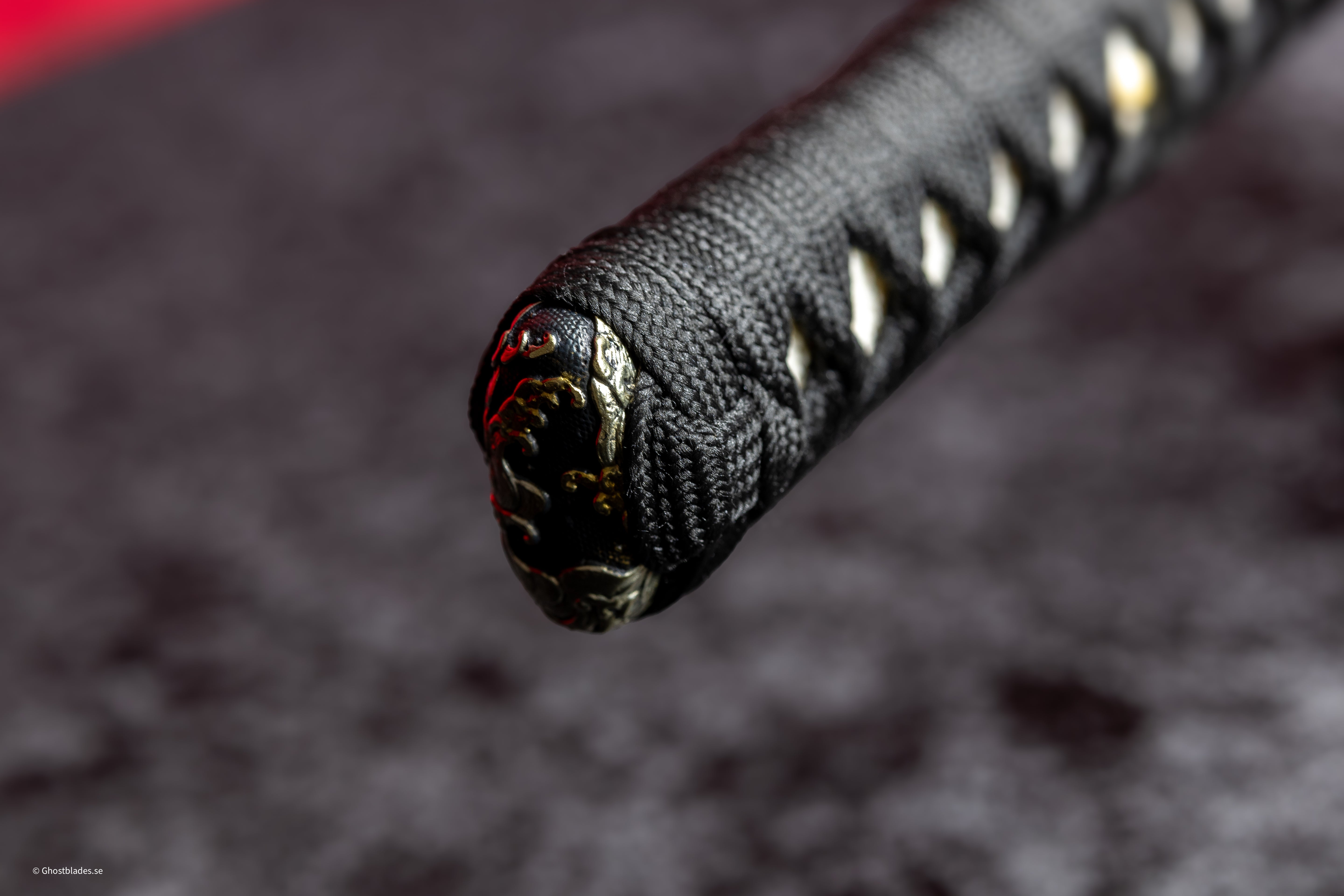 Golden Nebula Katana - Handmade Samurai Sword in T10 Steel