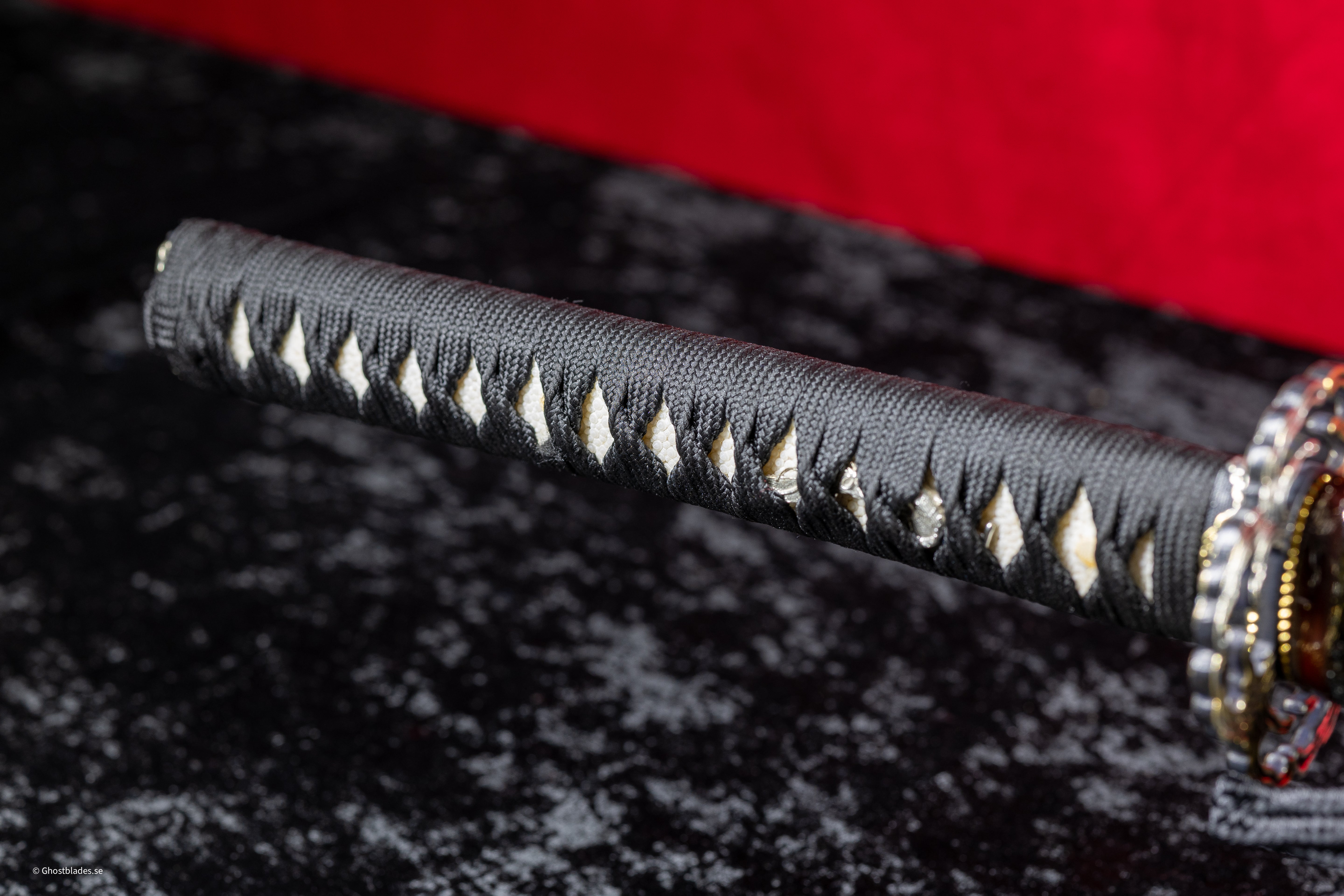 Golden Nebula Katana - Handmade Samurai Sword in T10 Steel
