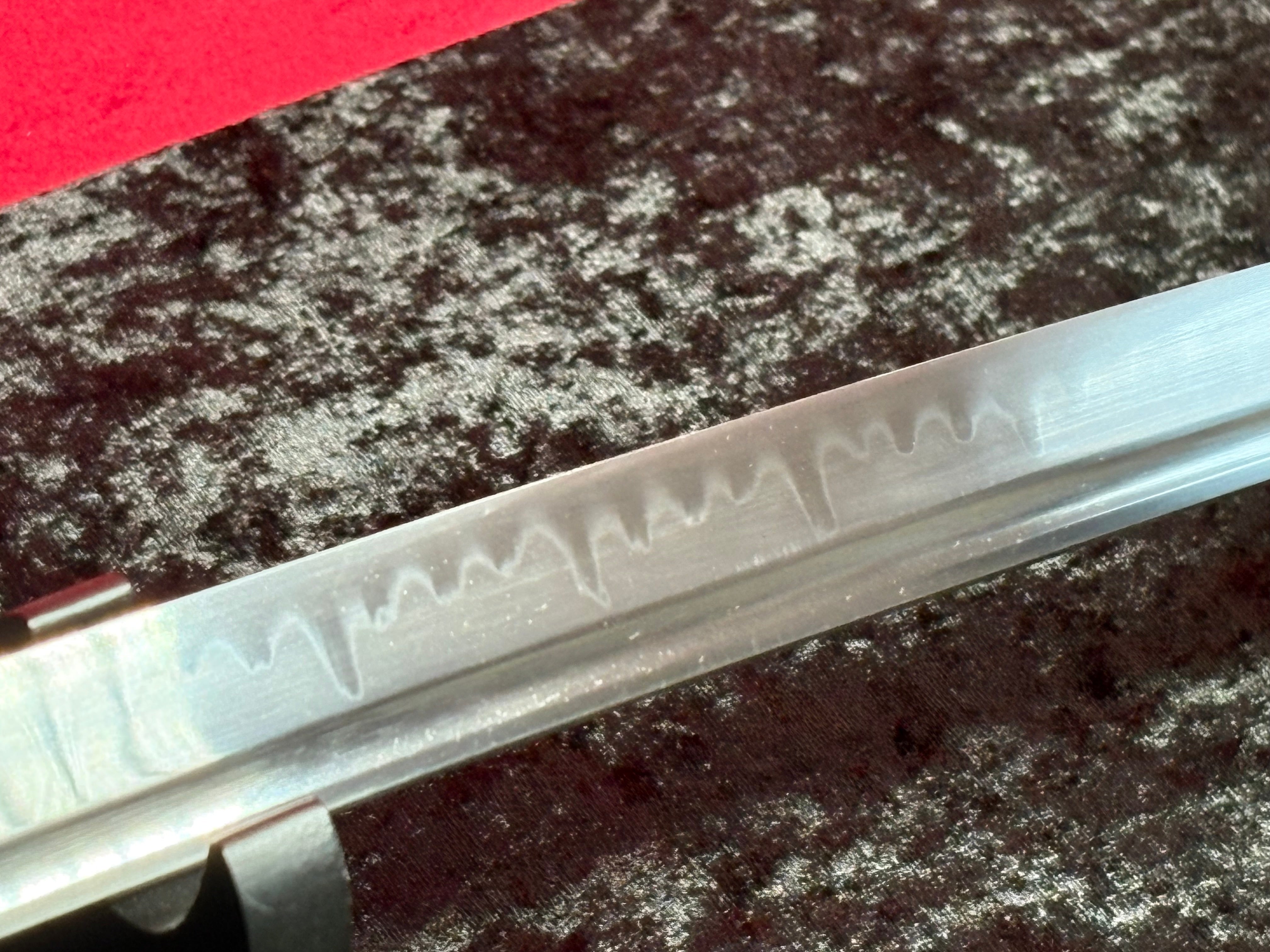 Green Vein Katana - Handmade Samurai Sword in T10 Steel with Hamon