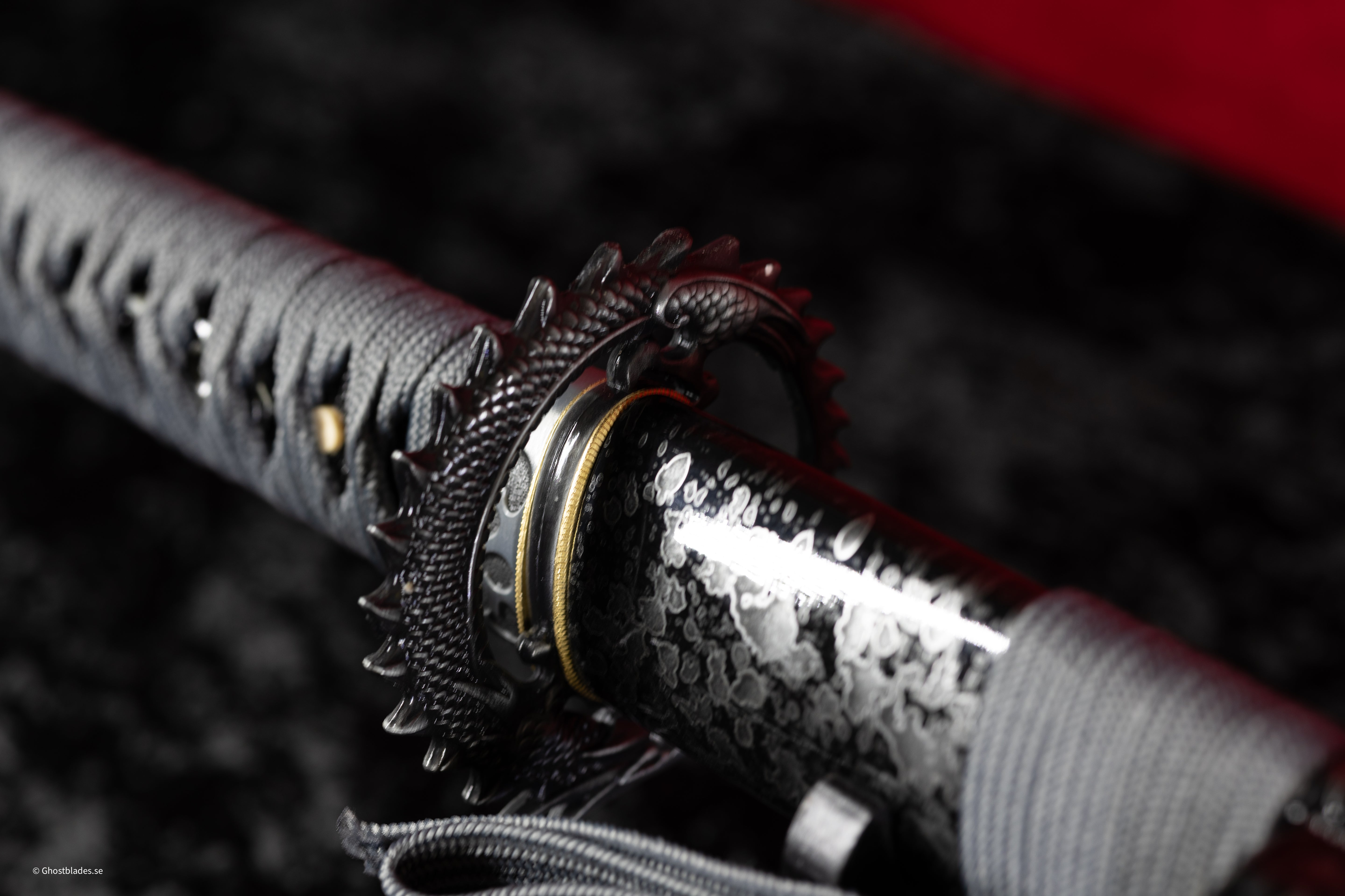 Grey Requiem Katana - Handmade Samurai Sword in T10 Steel