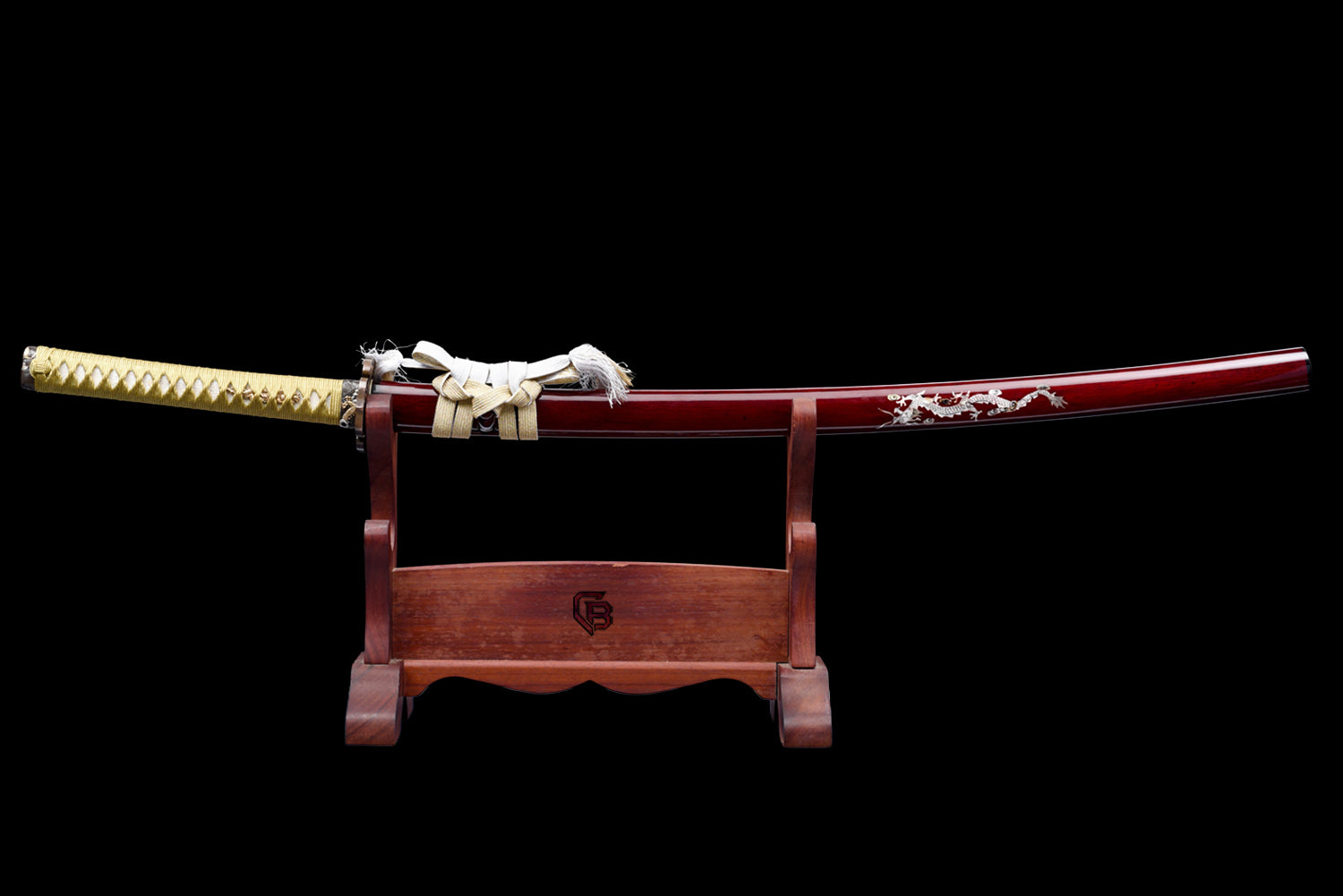 Hell Fire Katana – Sanmai Blade with Wavy Hamon - Saya with Sea Shells