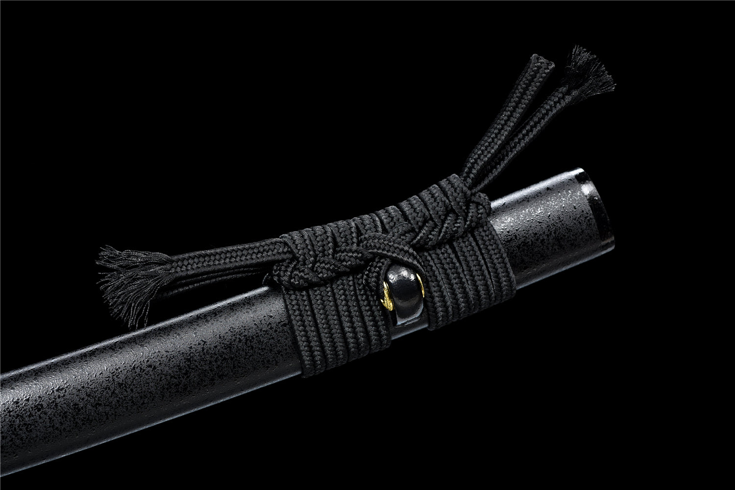 Hidden Gem Katana – Blå klinga T10 stål med sten mönster