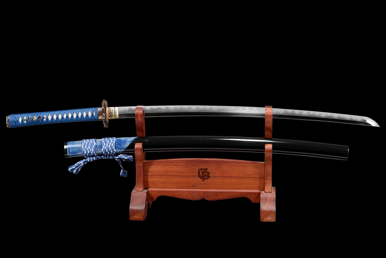 Mystic Mist Katana – Hand Forged Folded Steel & Clay Tempered Hamon