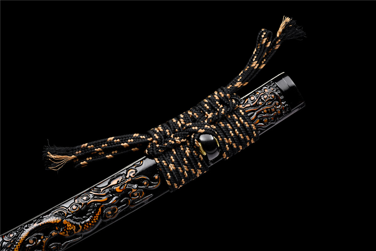OCTO-8 Katana - Handgjort Samurajsvärd i T10-stål med X Hamon