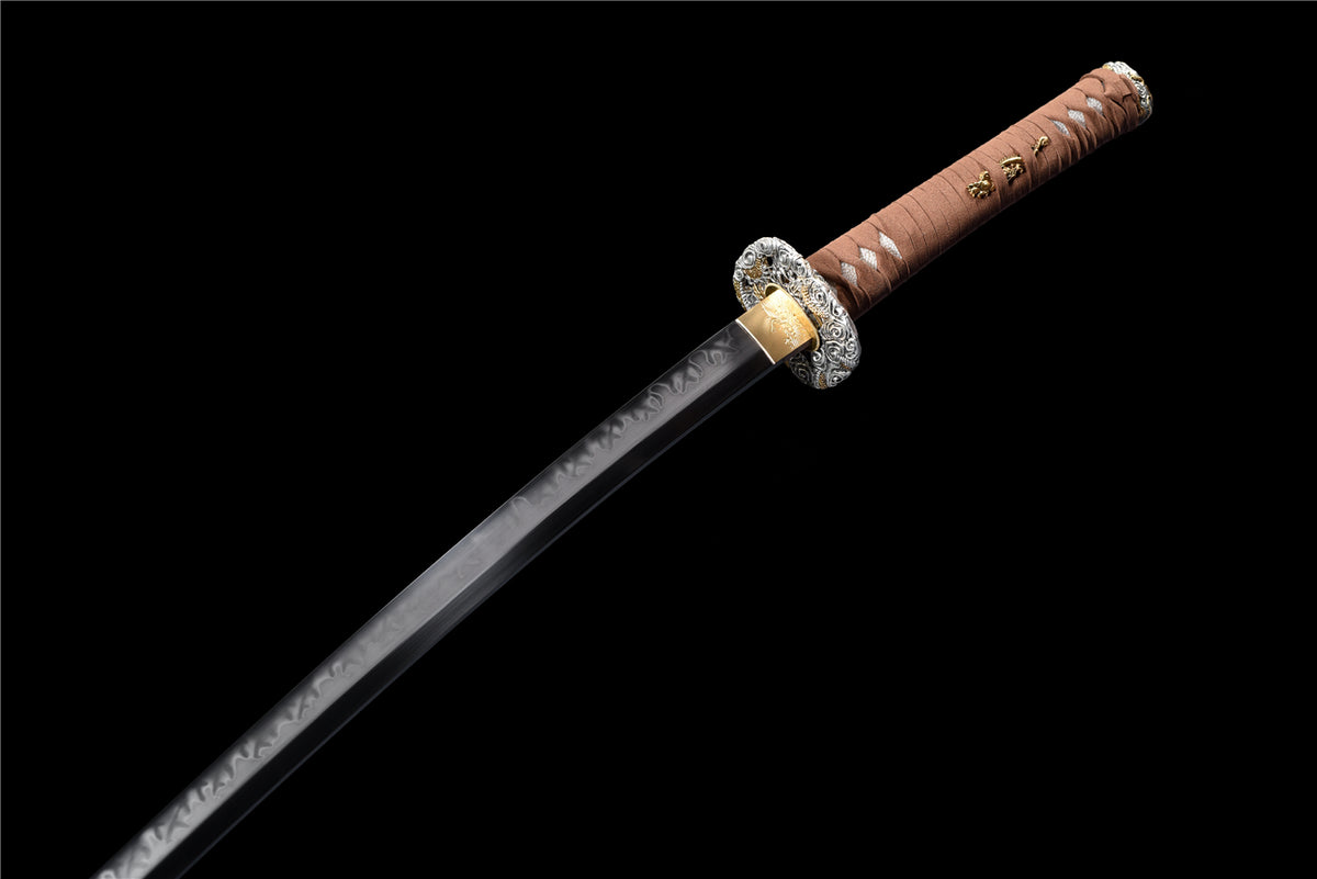 OCTO-8 Katana - Handgjort Samurajsvärd i T10-stål med X Hamon