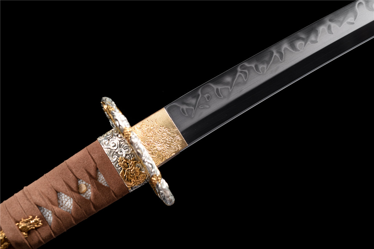 OCTO-8 Katana - Handgjort Samurajsvärd i T10-stål med X Hamon