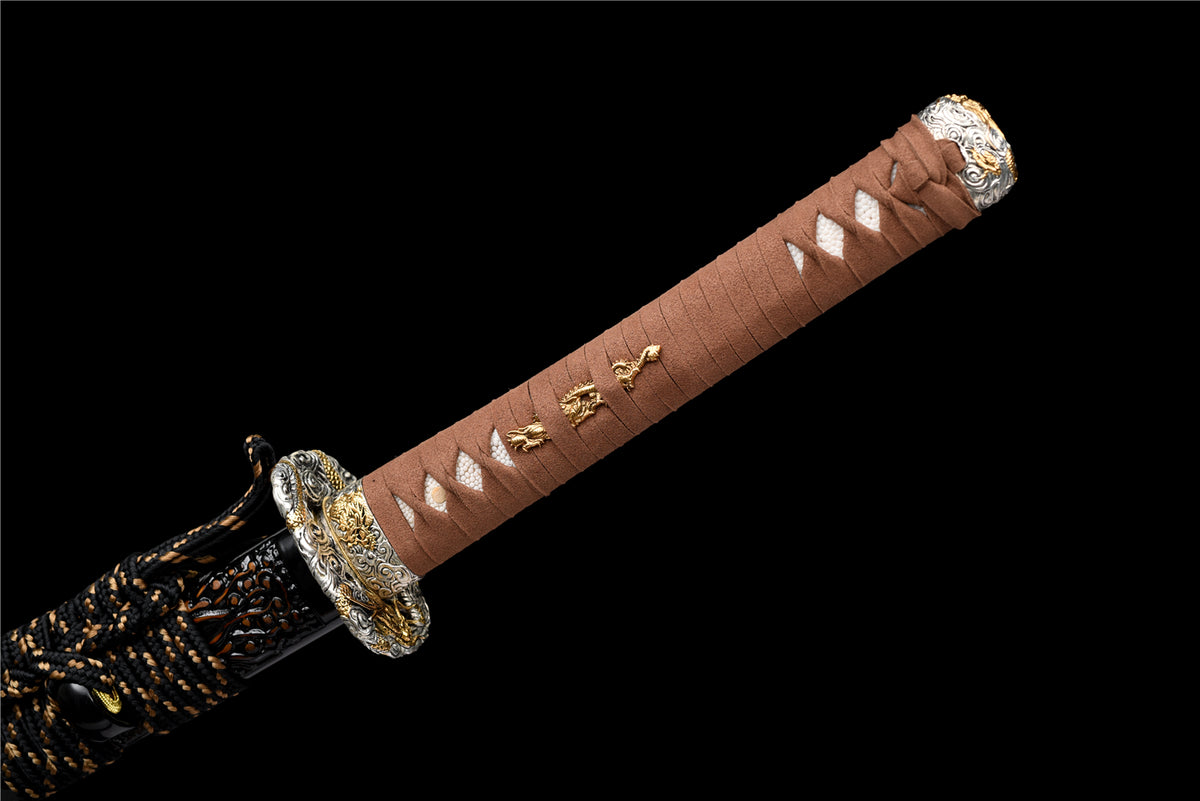 OCTO-8 Katana - Handgjort Samurajsvärd i T10-stål med X Hamon