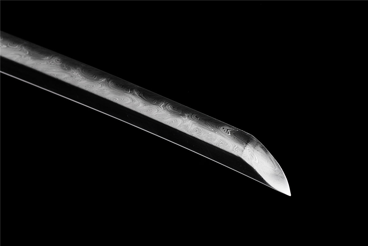 Omocestus Viridulus Katana – Vikstål, Hamon & Handmålad Saya