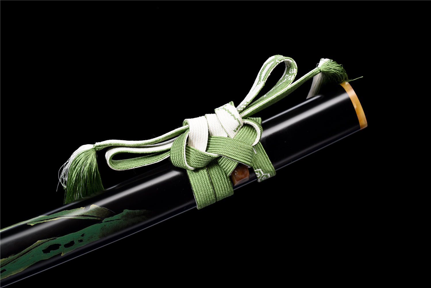 Omocestus Viridulus Katana – Vikstål, Hamon & Handmålad Saya