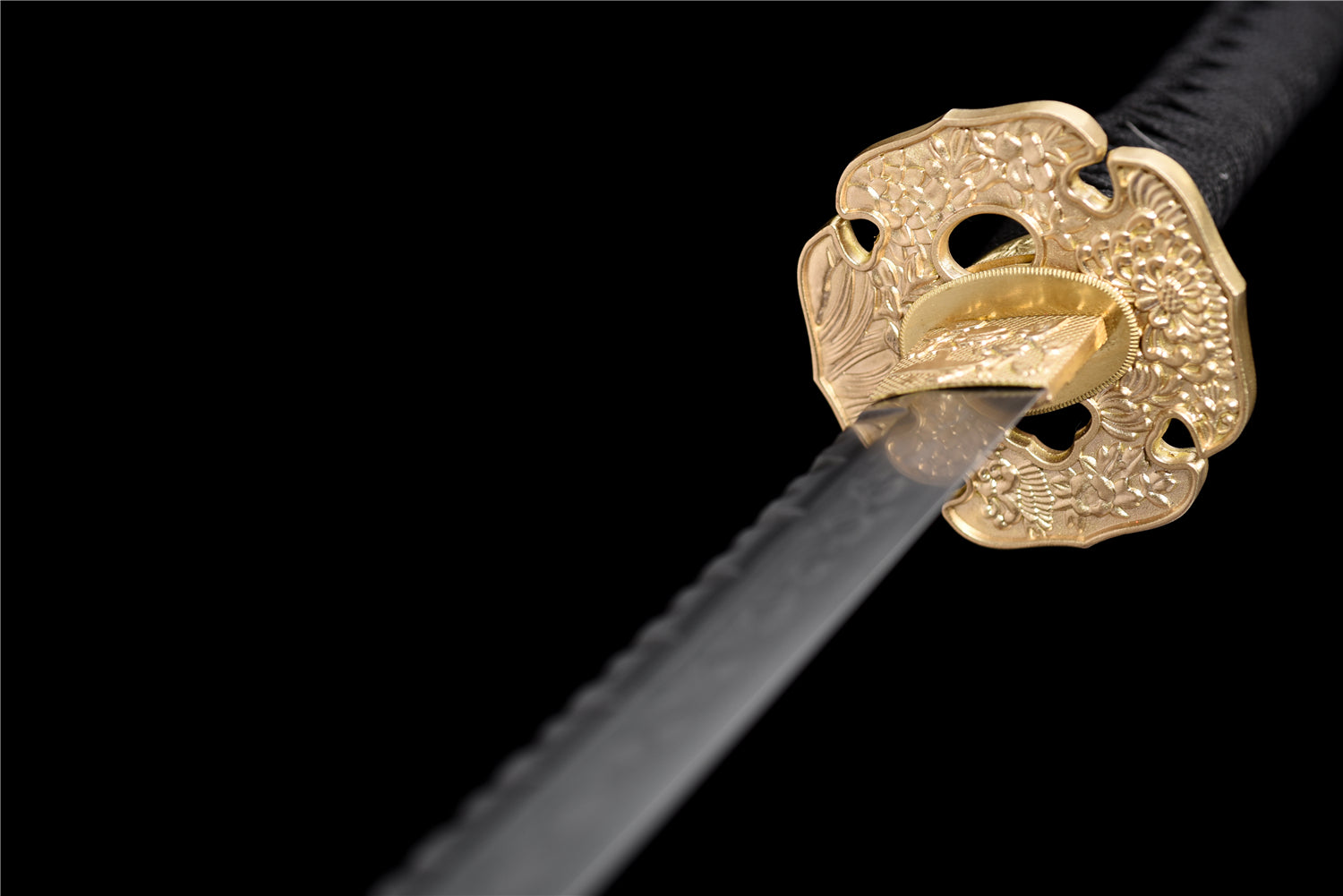 Petalfall Katana - Handgjort Samurajsvärd i T10-stål - Stone Pattern