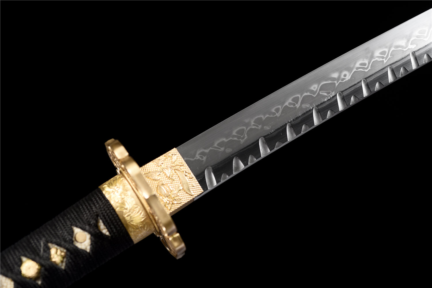 Petalfall Katana - Handgjort Samurajsvärd i T10-stål - Stone Pattern