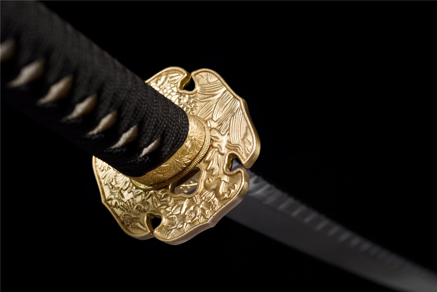 Petalfall Katana - Handgjort Samurajsvärd i T10-stål - Stone Pattern