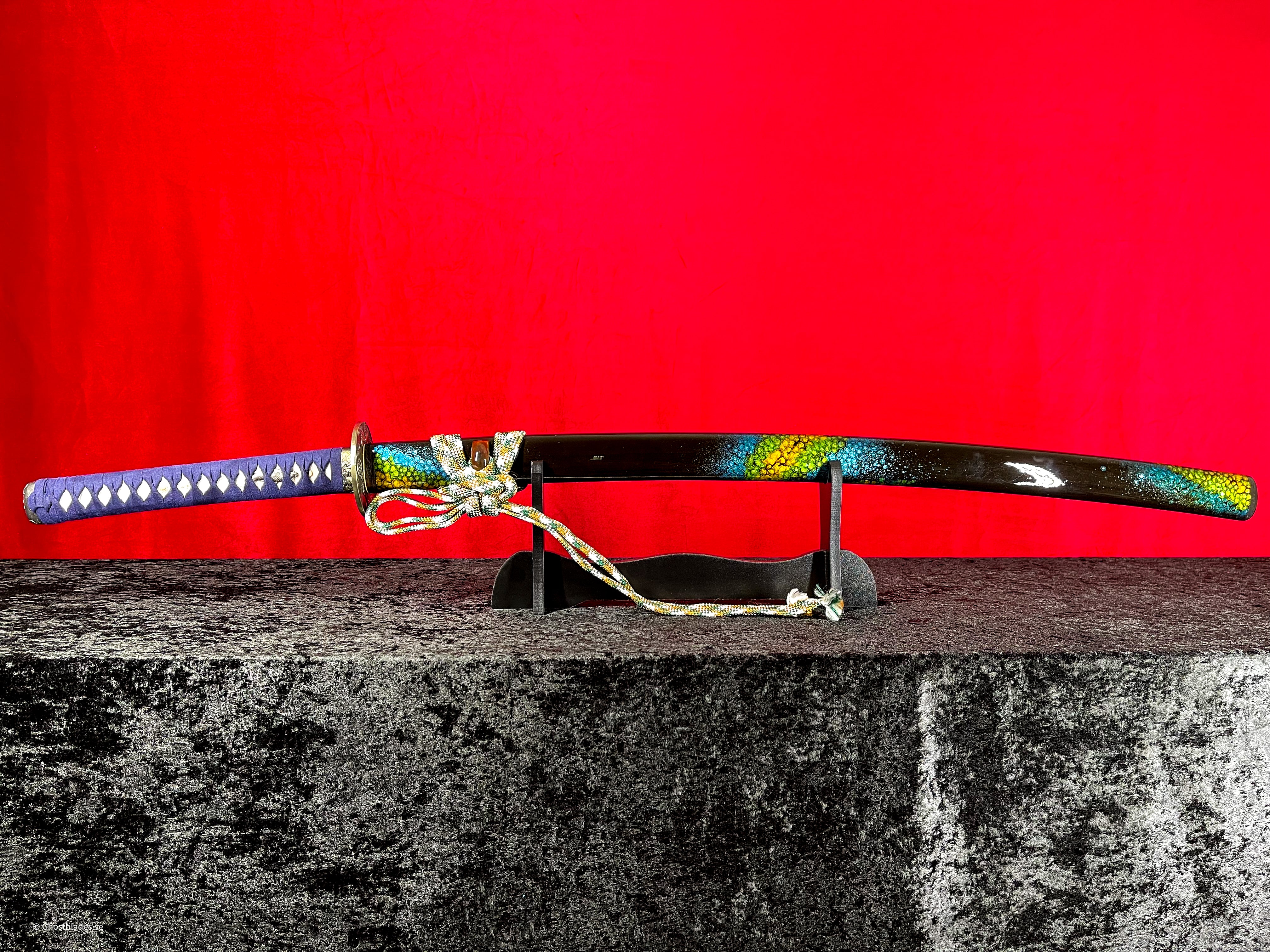 Reptilian Katana - Handgjort Samurajsvärd i T10-stål