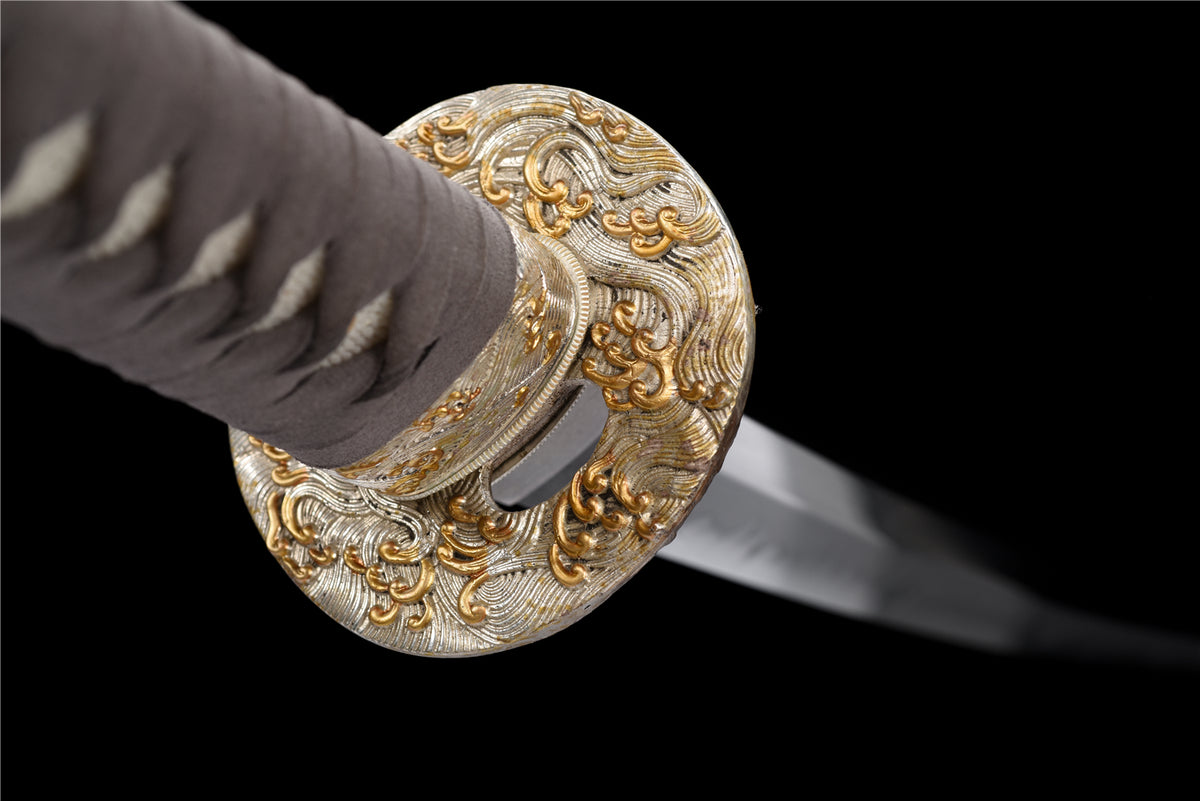 Sea Stinger Katana – T10 Lerhärdad med Horn & Suede