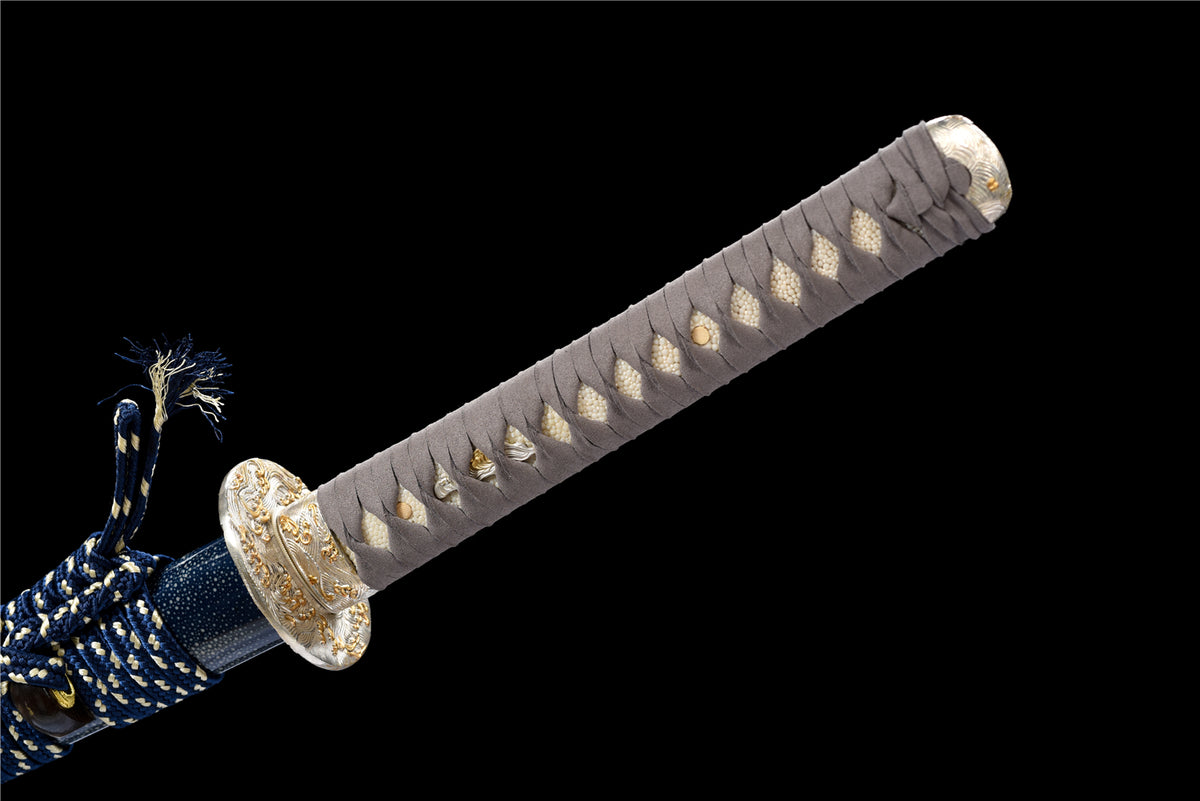 Sea Stinger Katana – T10 Lerhärdad med Horn & Suede