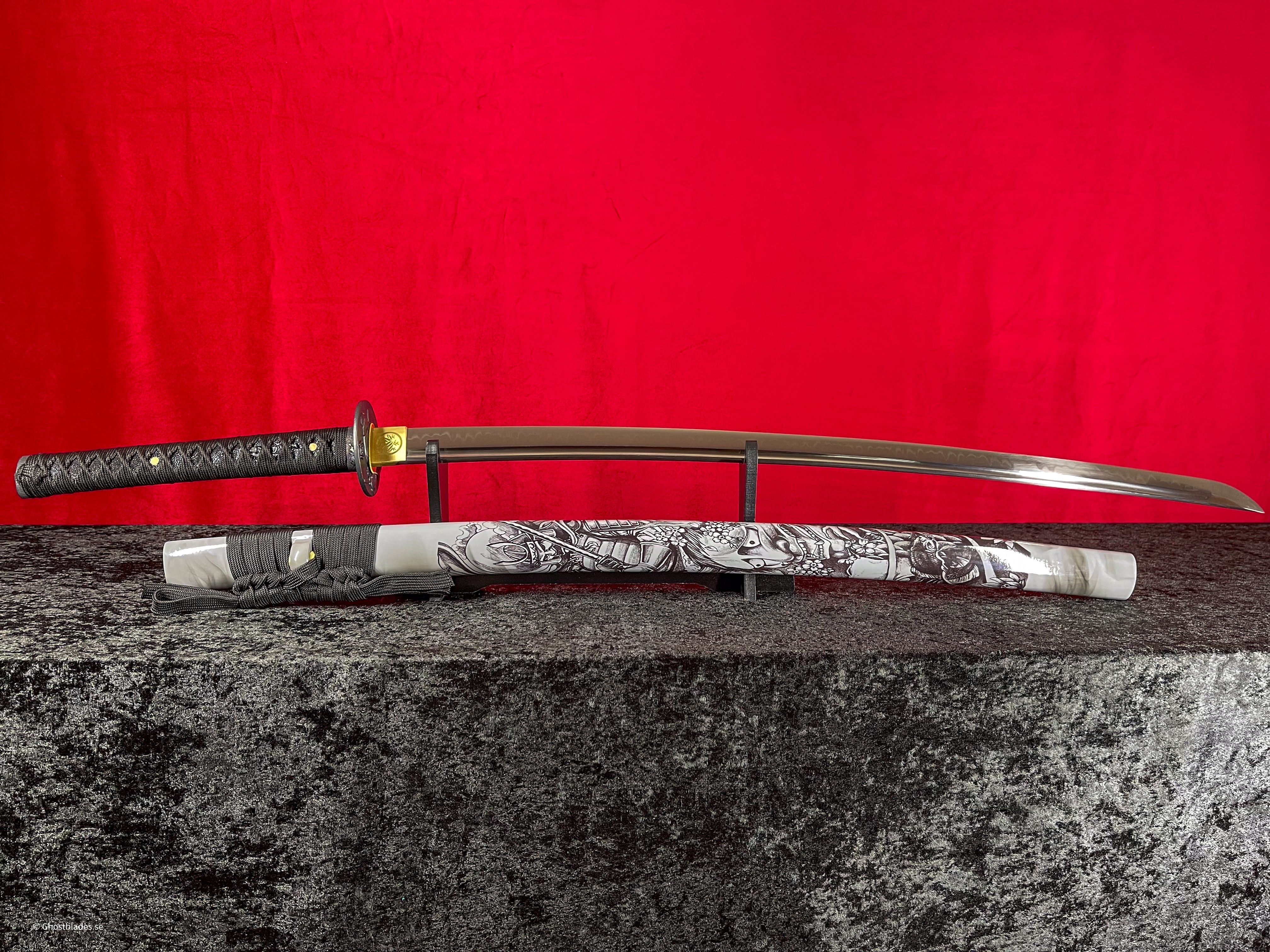 Tenebris Creed Katana - Handgjort Samurajsvärd i T10-stål