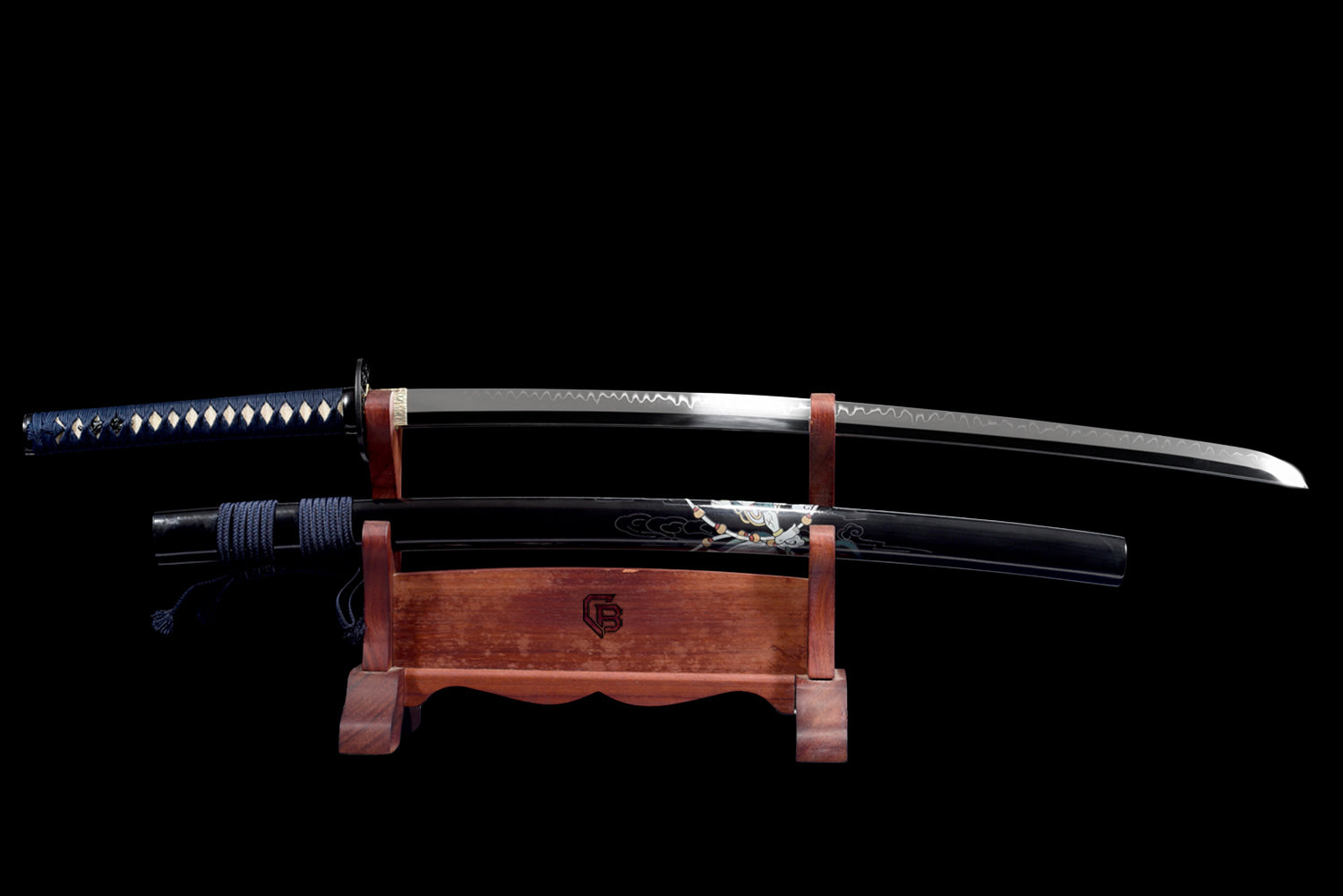 Thunder Struck Katana – Clay-Tempered T10 with Super Mirror Finish