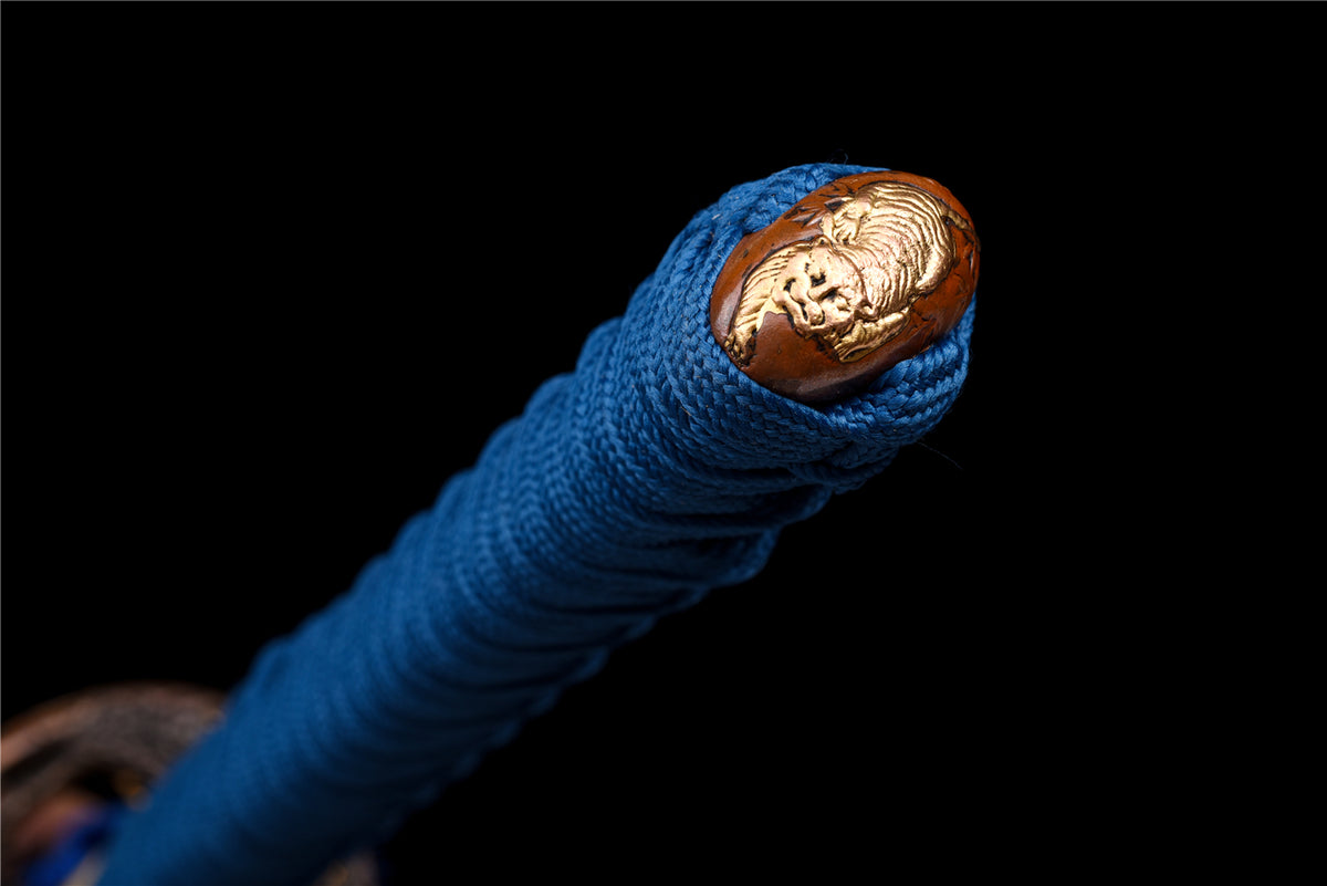 Tora no Kage Katana – T10 Stål med Hamon och Horninlägg